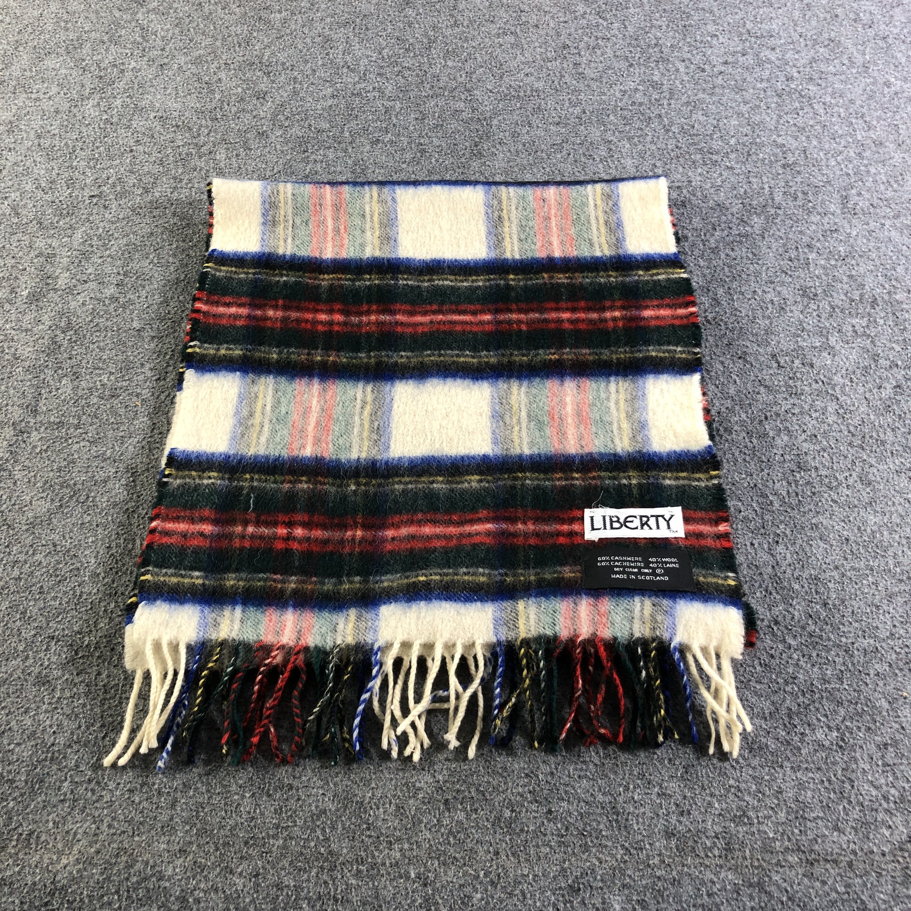 Liberty Liberty Tartan Cashmere/Wool Scarf Muffler Neckwear V2750 Size ONE SIZE - 2 Thumbnail
