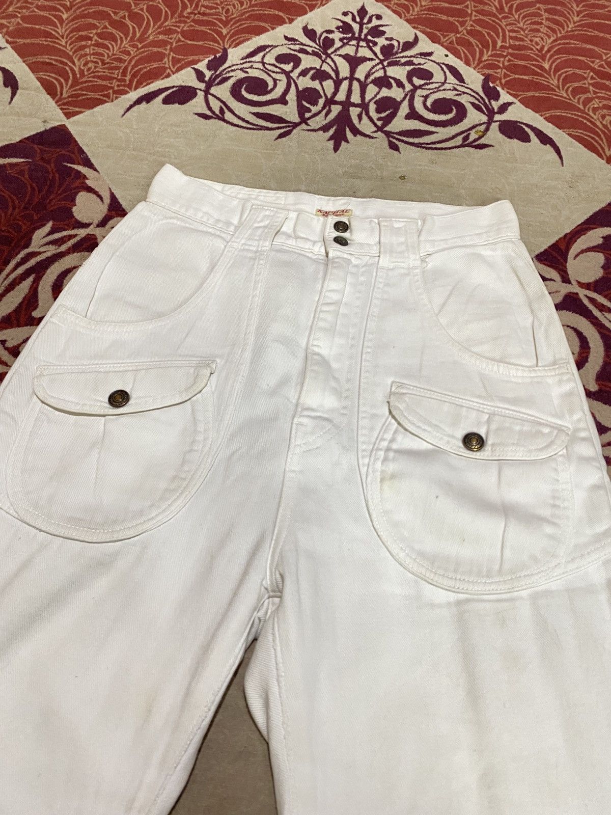 Kapital Kapital Japan Walt Pants White Denim Size US 26 / EU 42 - 4 Thumbnail