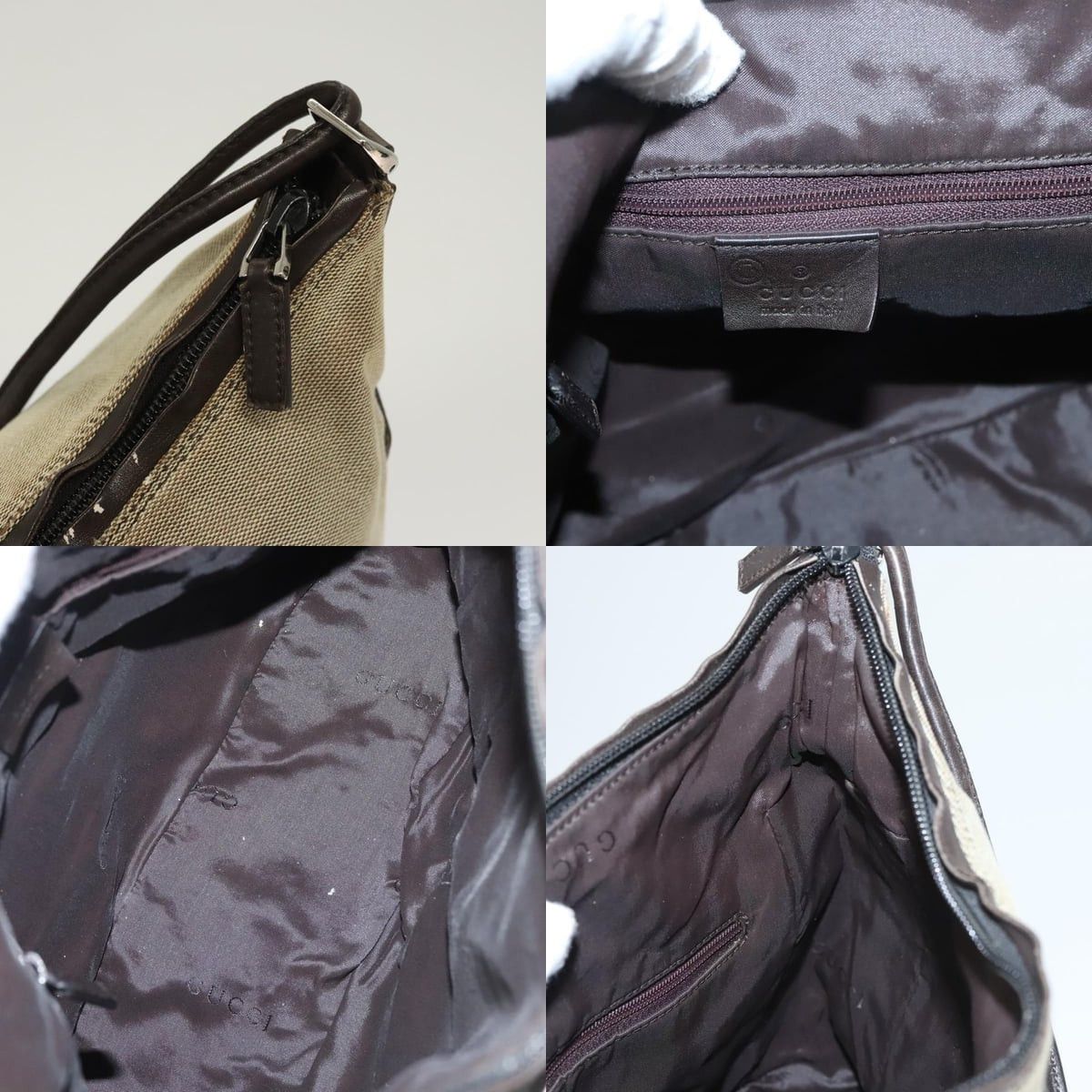 Gucci GUCCI Shoulder Bag Canvas Gray Silver Size ONE SIZE - 11 Thumbnail
