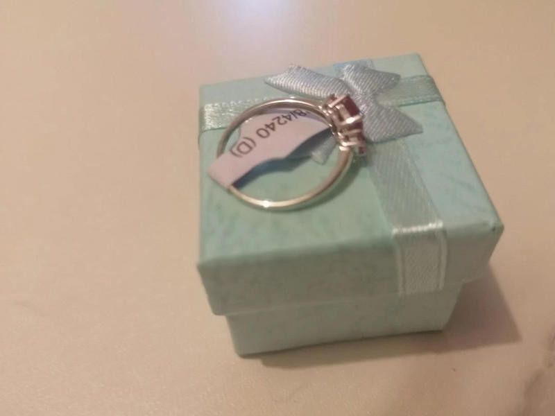 Designer 9ct white gold ladies ring M Size ONE SIZE - 4 Thumbnail