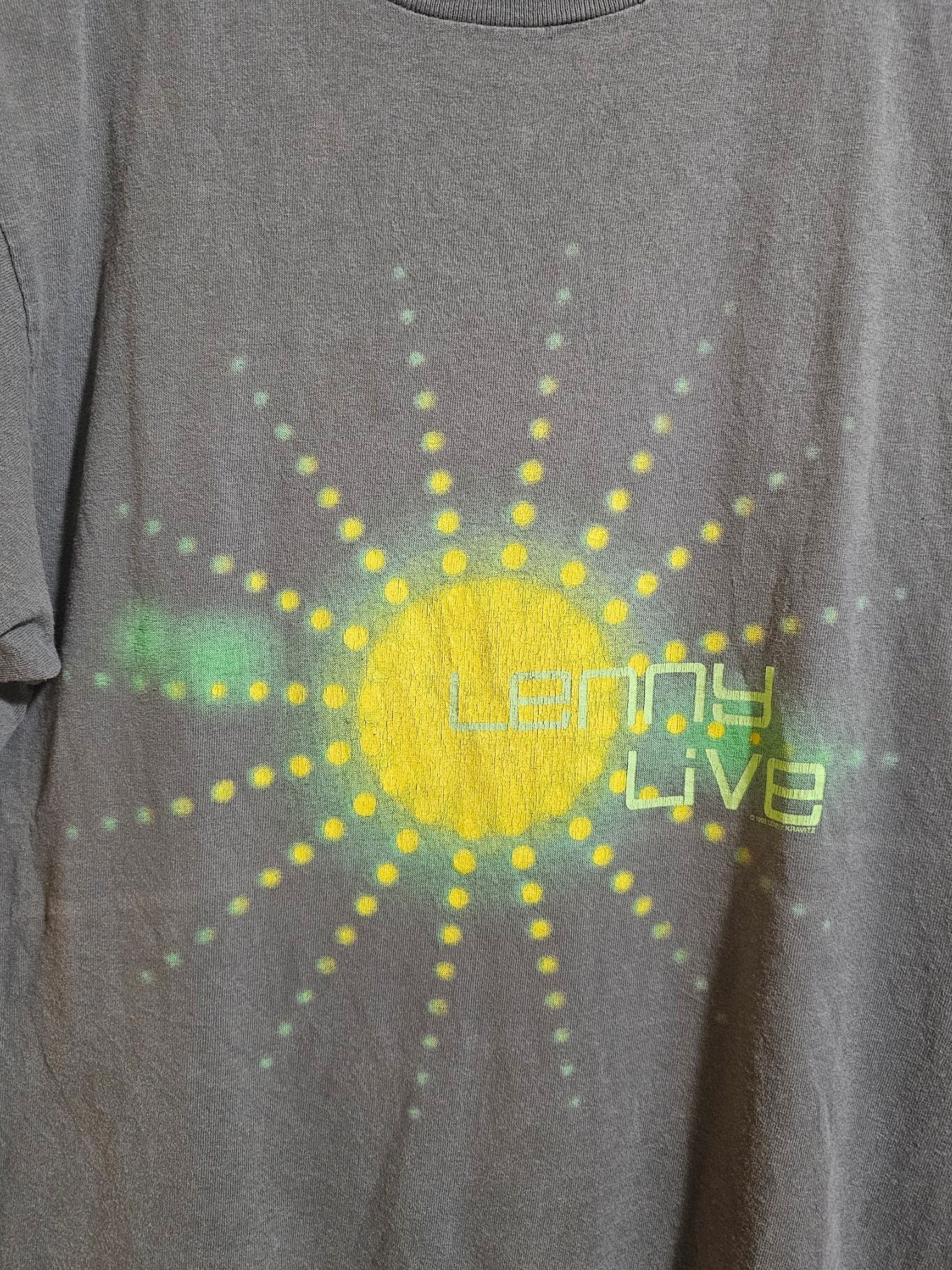 Vintage Lenny Kravitz 1998 Live World Tour Tee Size US M / EU 48-50 / 2 - 2 Thumbnail
