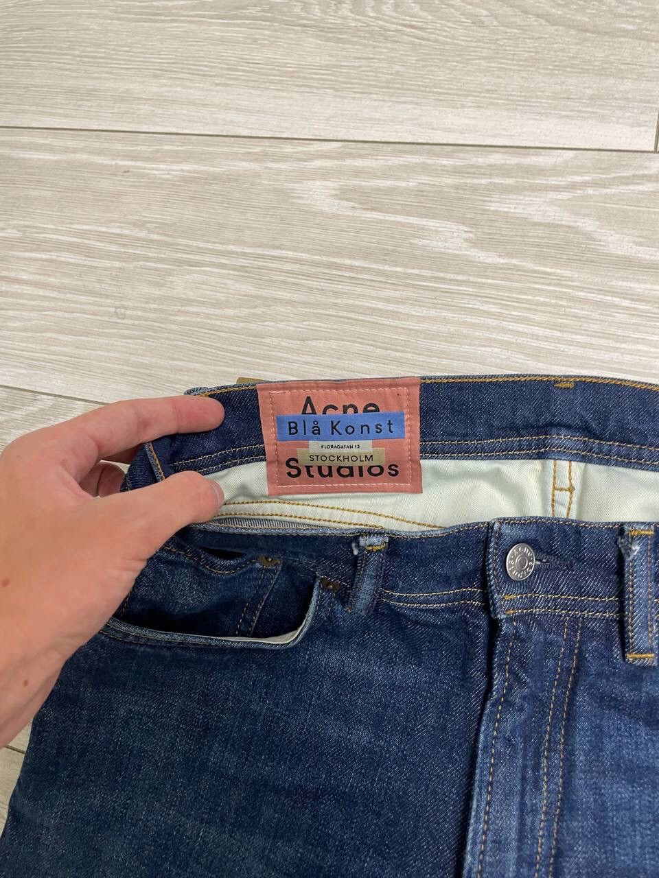 Acne Studios × Japanese Brand × Vintage Acne Studios Bla Konst Skinny Denim Jeans Y2K Size US 30 / EU 46 - 4 Thumbnail