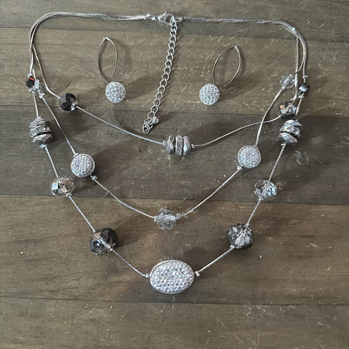 Other Ross + Simmons layered paved bead necklace and earrings set Size ONE SIZE - 2 Thumbnail