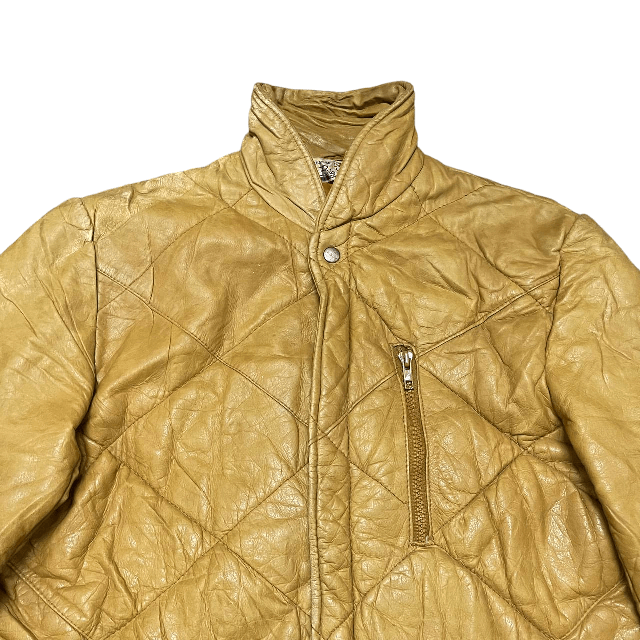 Japanese Brand Vintage Big Suri Quilted Leather Jacket Size US M / EU 48-50 / 2 - 2 Thumbnail