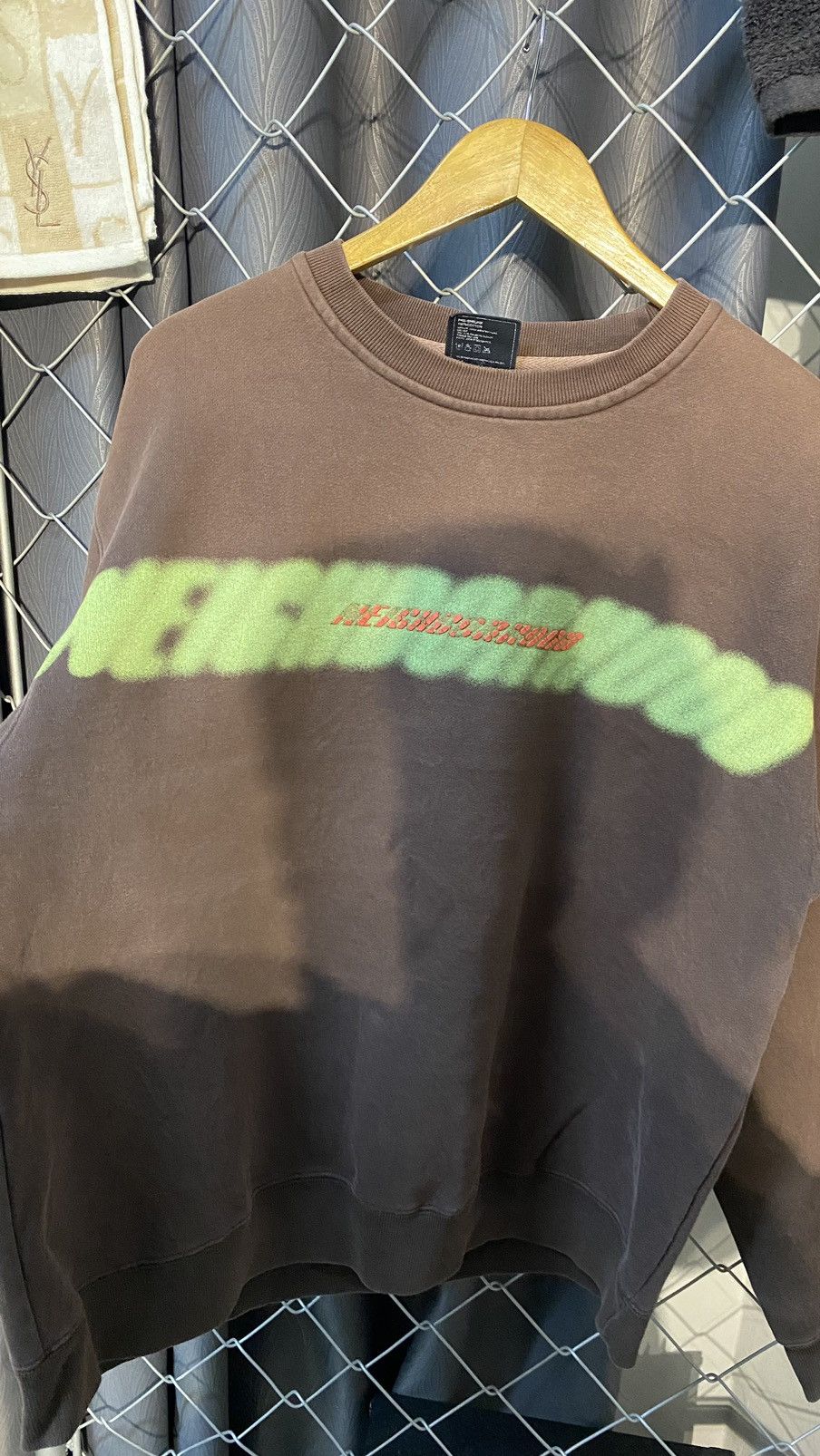 Japanese Brand × Neighborhood × Vintage Beautiful Sunfaded NEIGHBORHOOD MOTION SKULL SWEATSHIRT Size US L / EU 52-54 / 3 - 3 Thumbnail