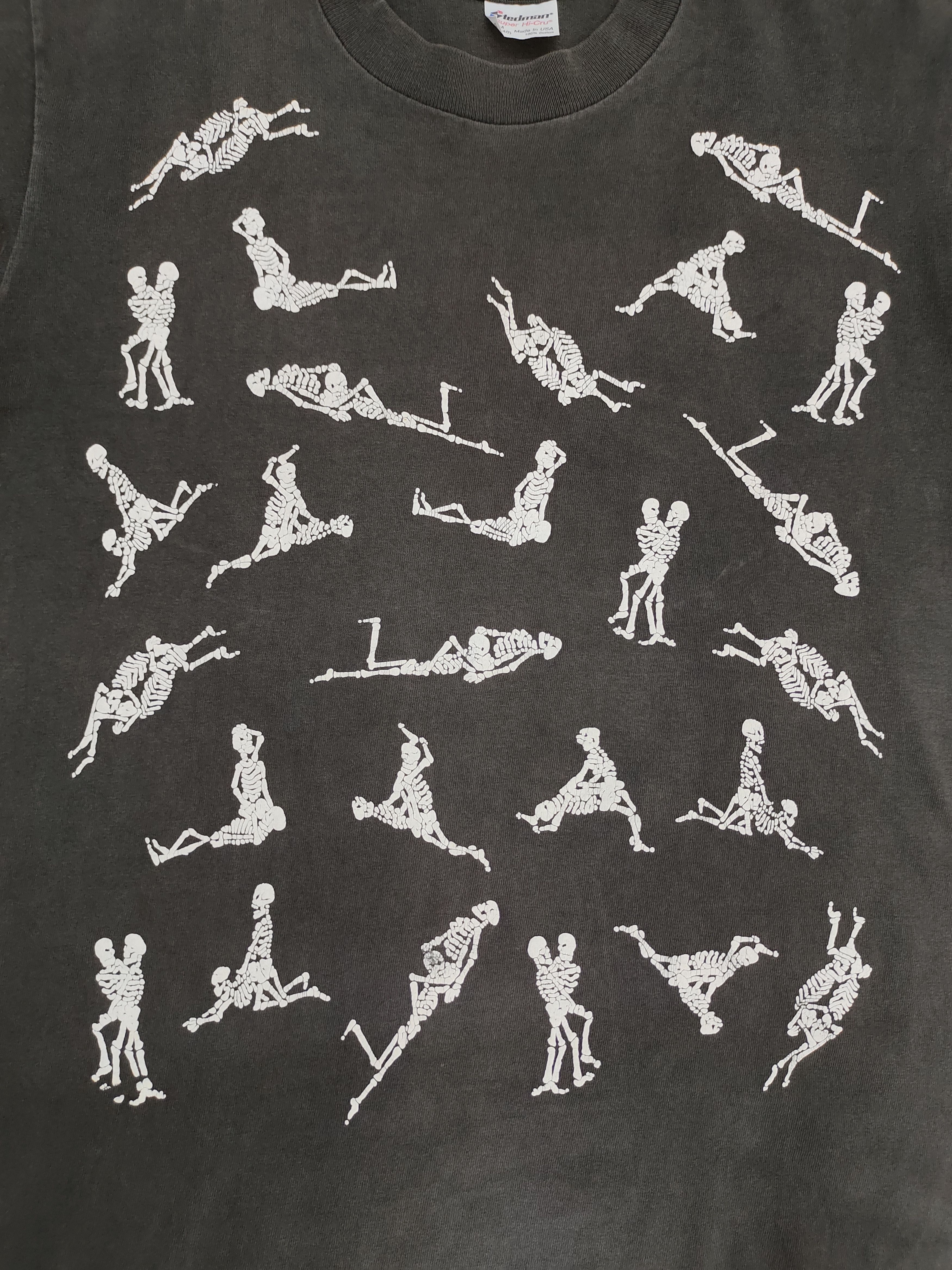 Vintage Rare 80s Stedman Skull Sex Position Tee Fashion Victim Size US M / EU 48-50 / 2 - 3 Thumbnail