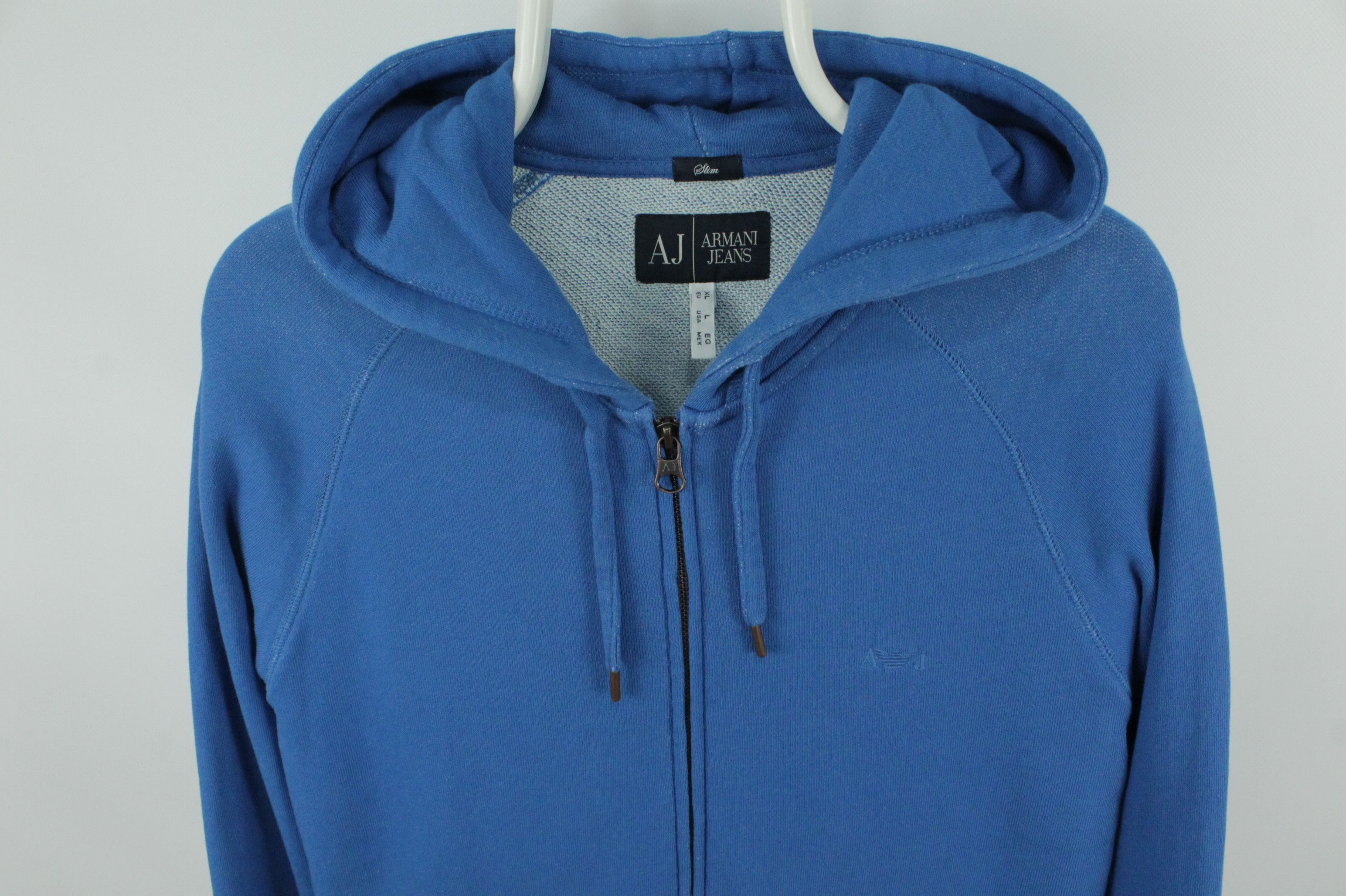 Armani Armani Jeans Full Zip Slim Fit Cotton Hoodies Men' Size US L / EU 52-54 / 3 - 2 Thumbnail
