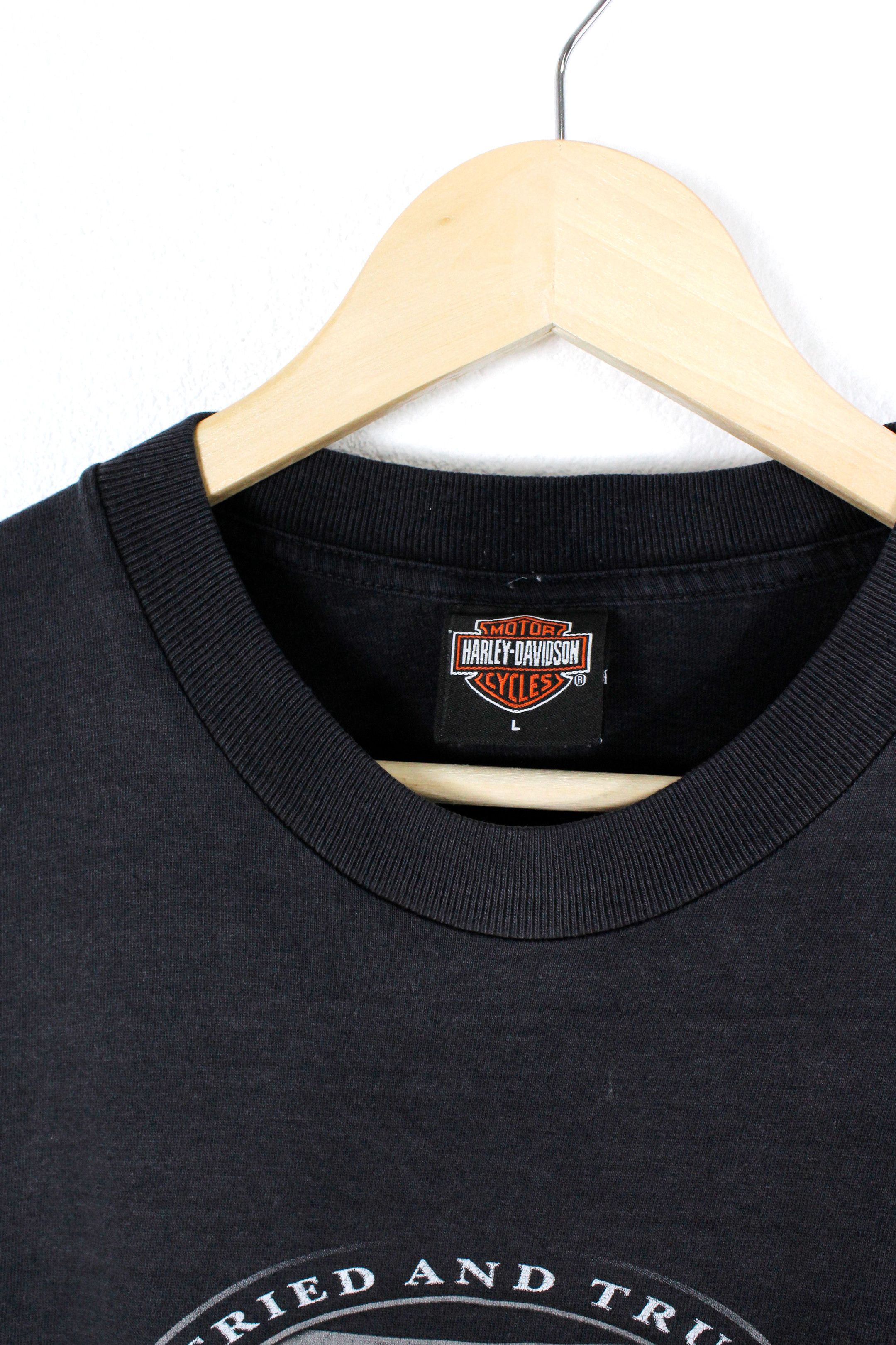 Harley Davidson × Vintage Vintage Harley Davidson Florida USA Graphic Tee Tshirt Y2K Size US L / EU 52-54 / 3 - 4 Thumbnail