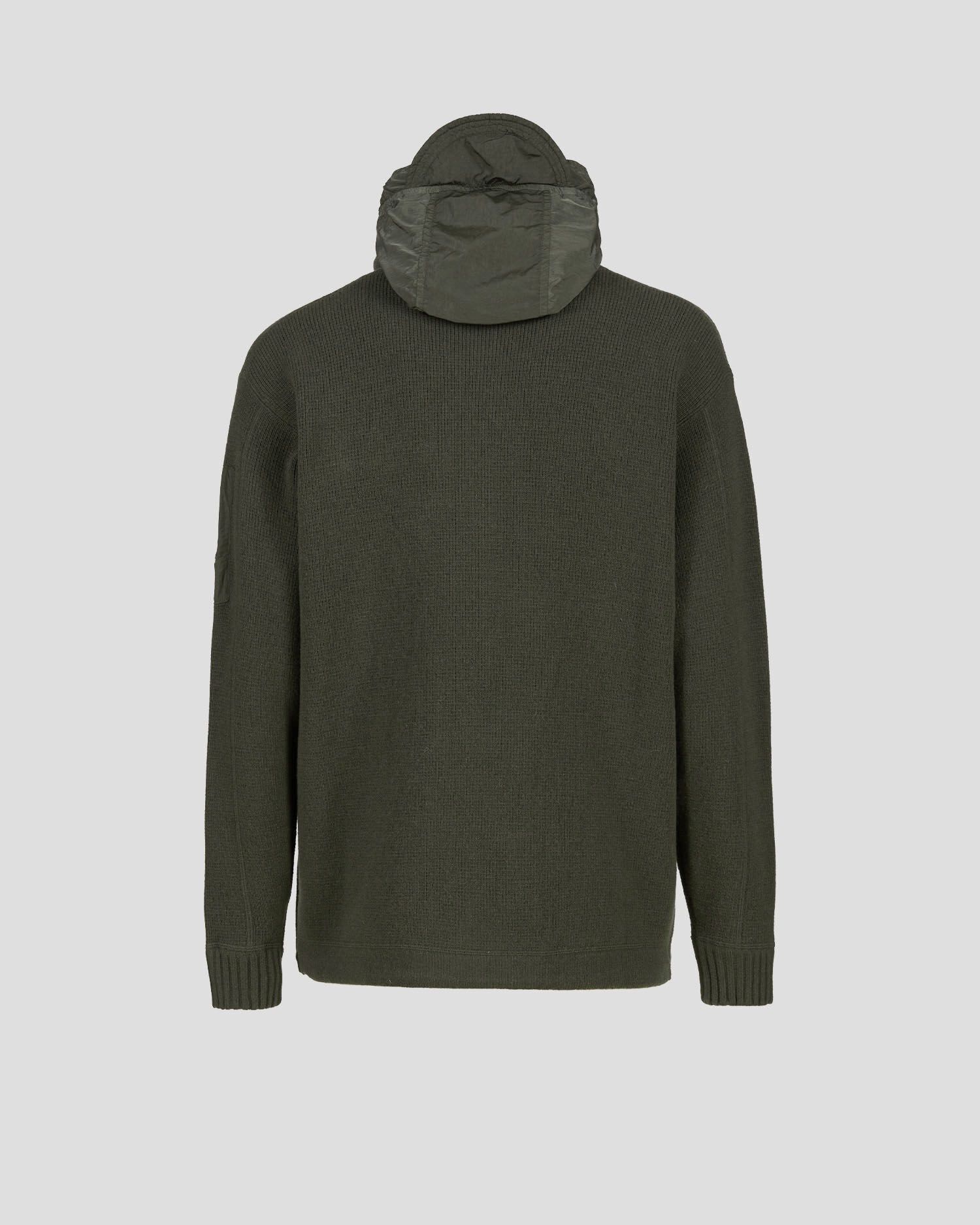 C.P. Company o1y1224 Hooded Sweater in Military Green Size US L / EU 52-54 / 3 - 2 Thumbnail