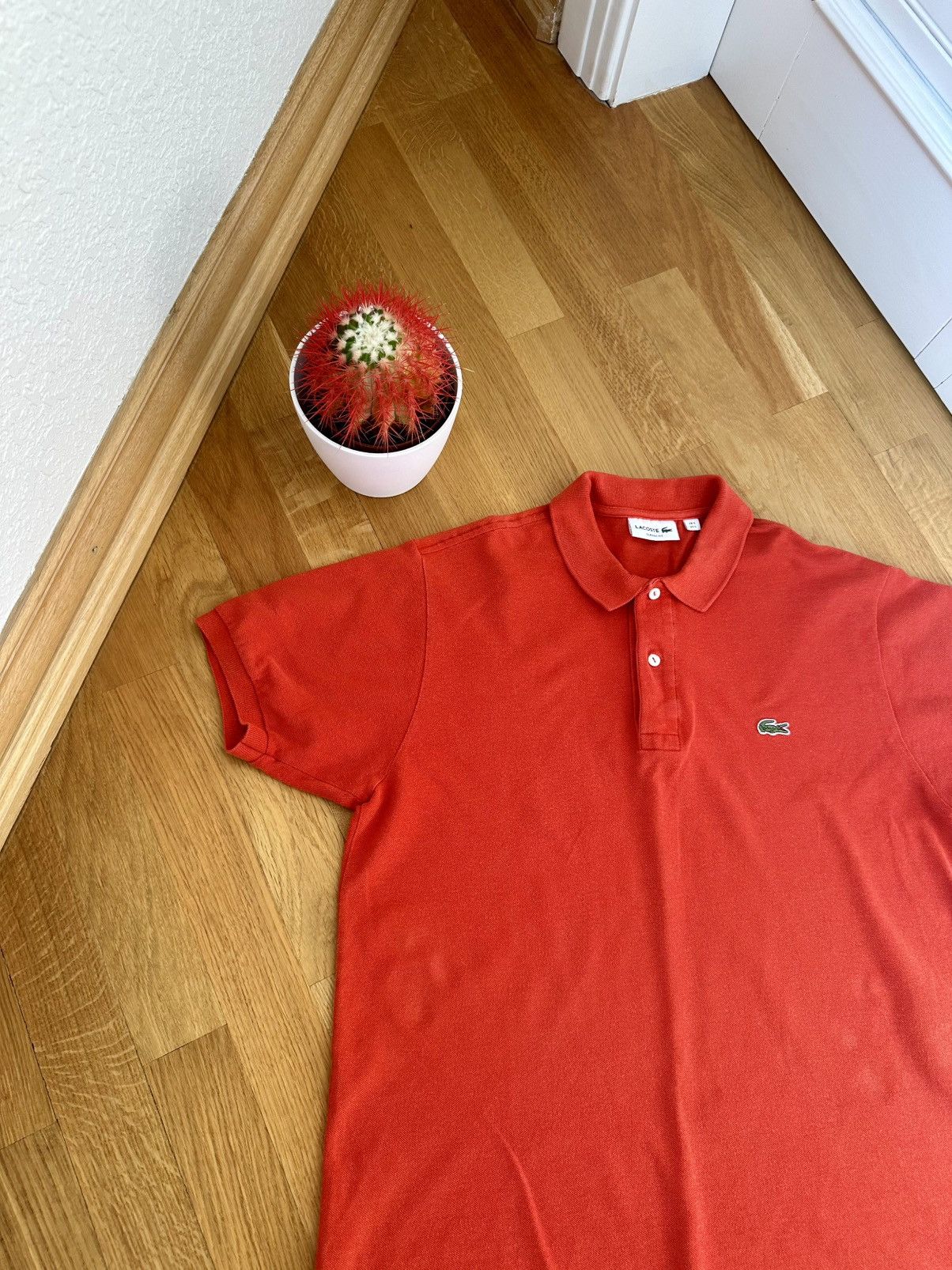 Lacoste Vintage Lacoste Orange Polos Old Many Style Size US L / EU 52-54 / 3 - 3 Thumbnail