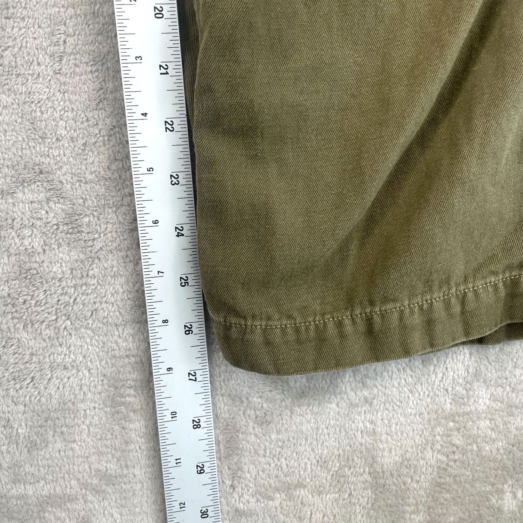 Nili Lotan NILI LOTAN Yannic Cotton Twill Cargo Pants Olive Green Women's 4 Linen Blend Straight Leg Pockets Army City Hipster Preppy USA 31" Waist Vintage No Size 27" / US 4 / IT 40 - 6 Thumbnail