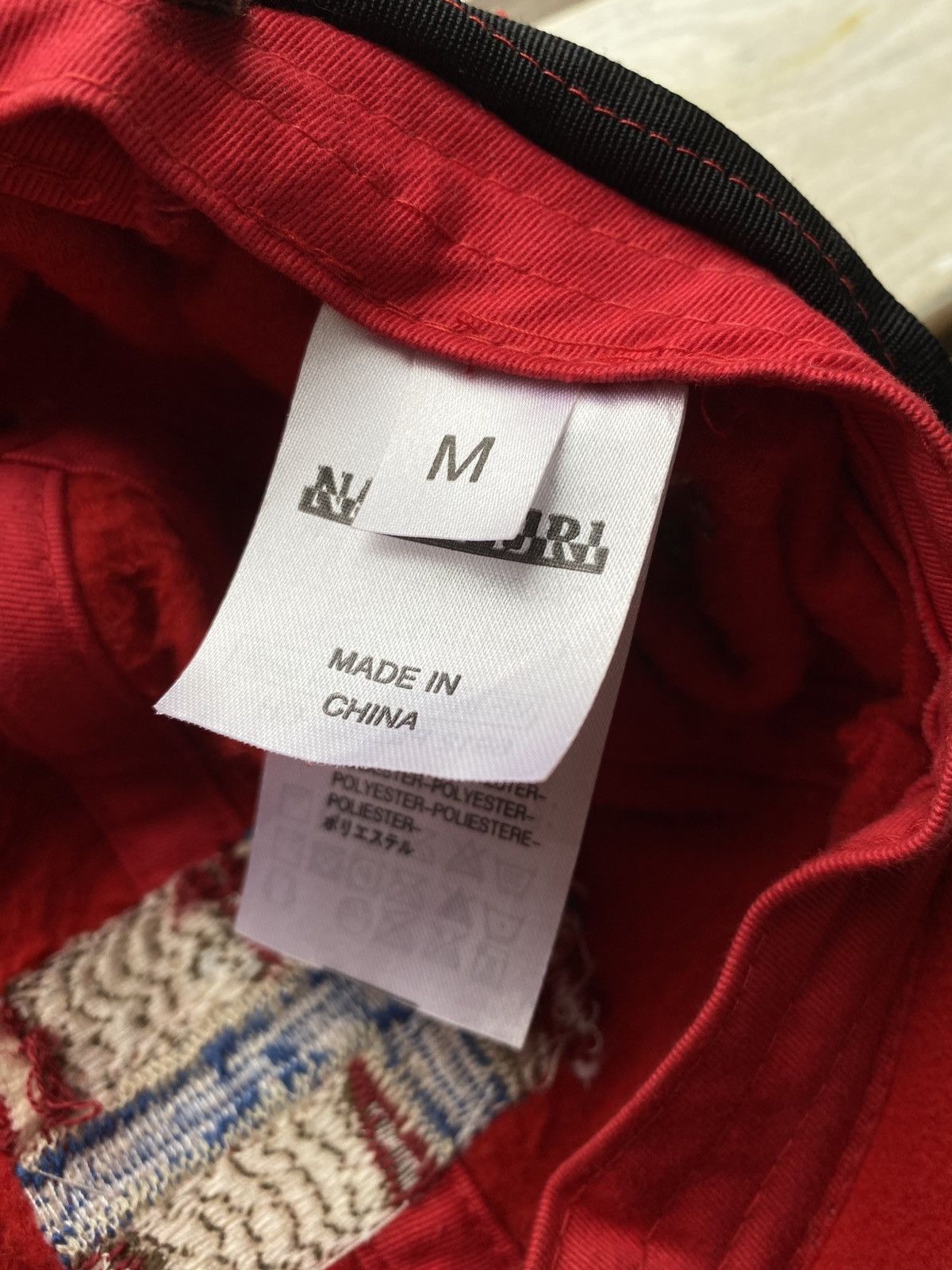 Napapijri × Vintage Vintage 90s RED NAPAPIJRI fleece Cap Outdoor Size ONE SIZE - 8 Thumbnail