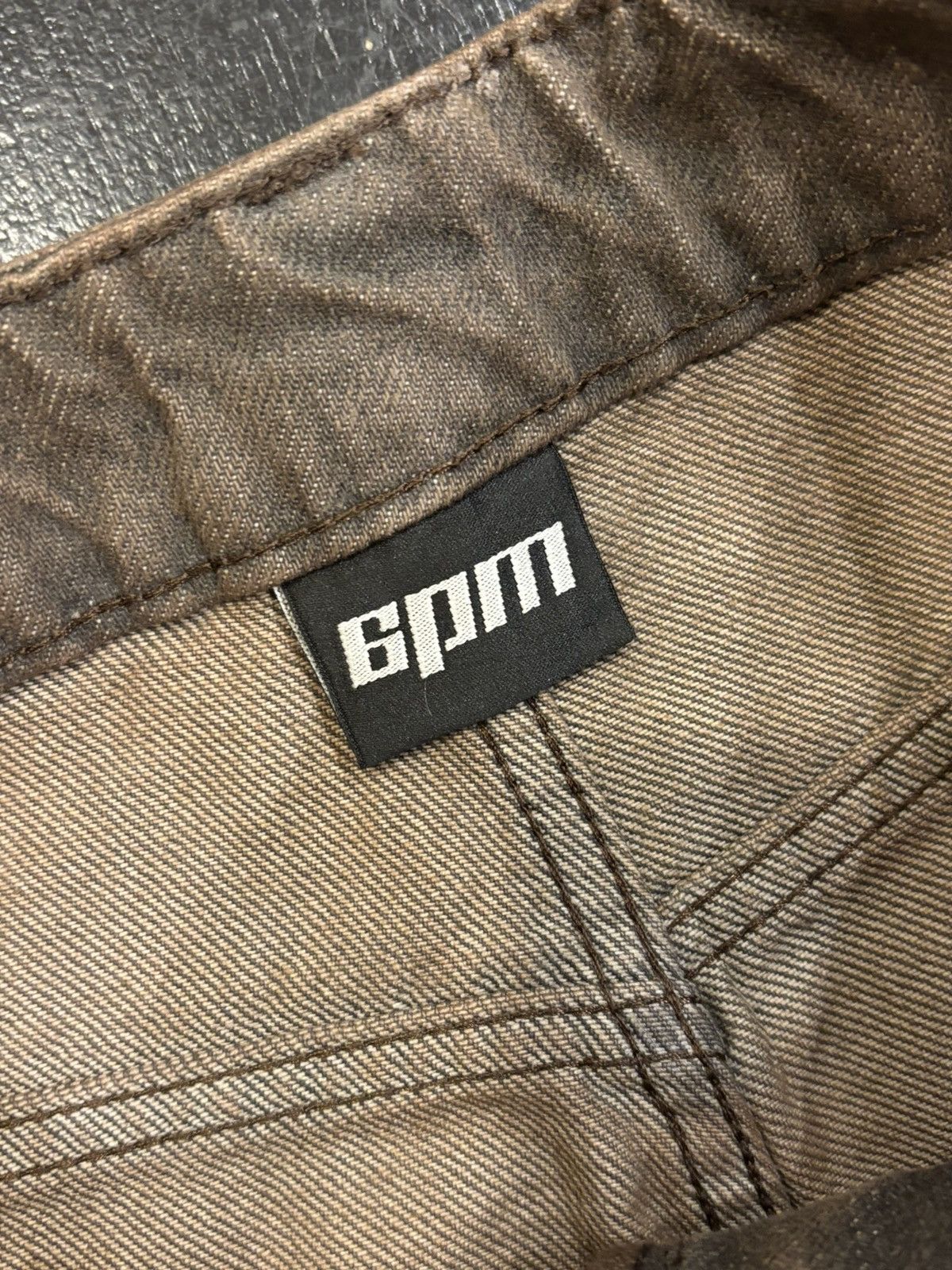 6PM Waxed Denim Jeans