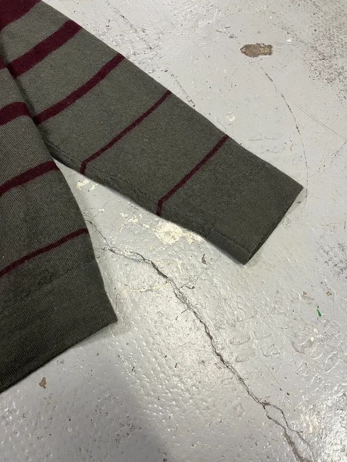 Daniele Alessandrini 2000s Daniele Alessandrini Grey & Purple Wool Sweater Size S / US 4 / IT 40 - 6 Thumbnail