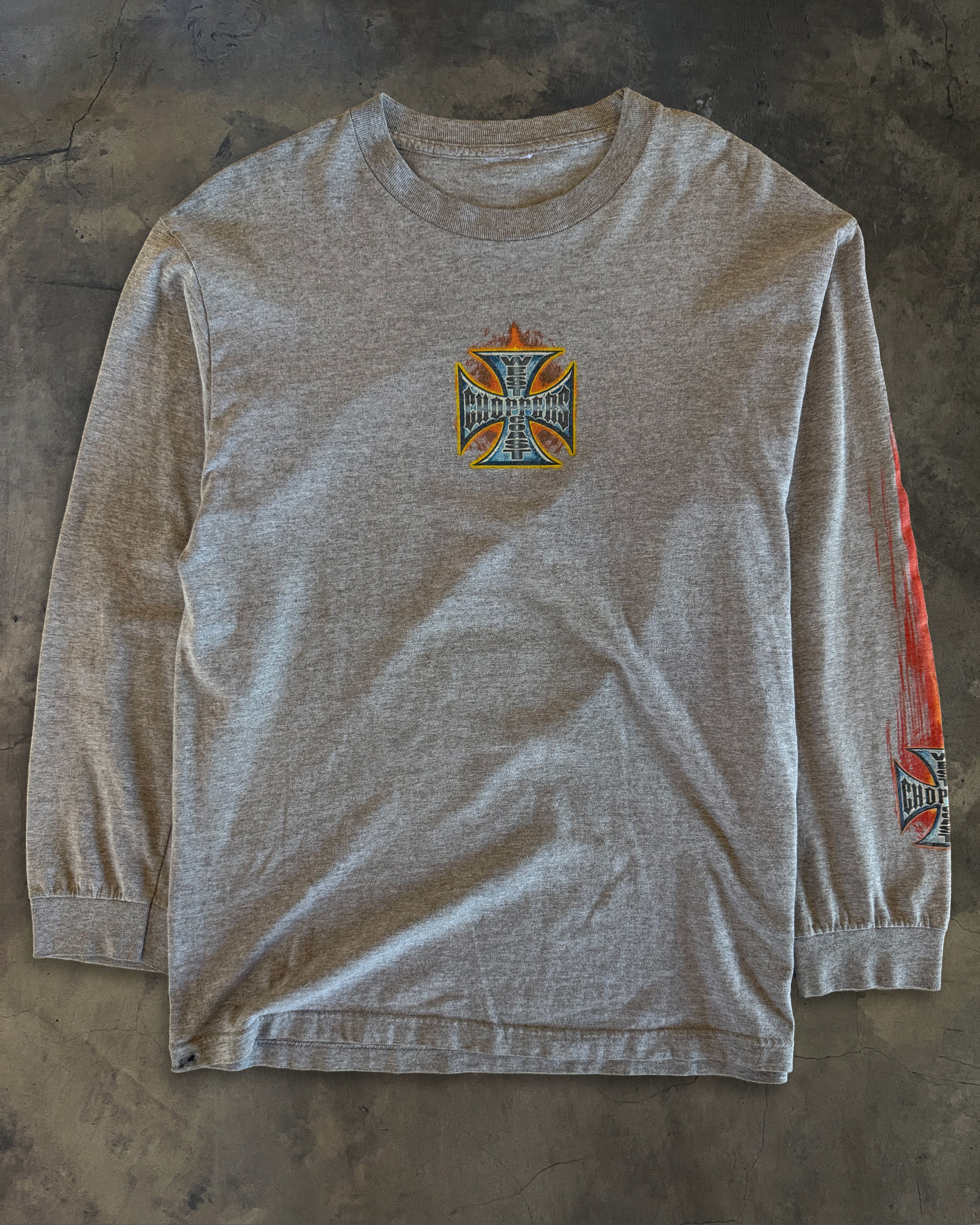 West Coast Choppers 2000's WEST COAST CHOPPERS GREY LONG SLEEVE Size US L / EU 52-54 / 3 - 1 Thumbnail