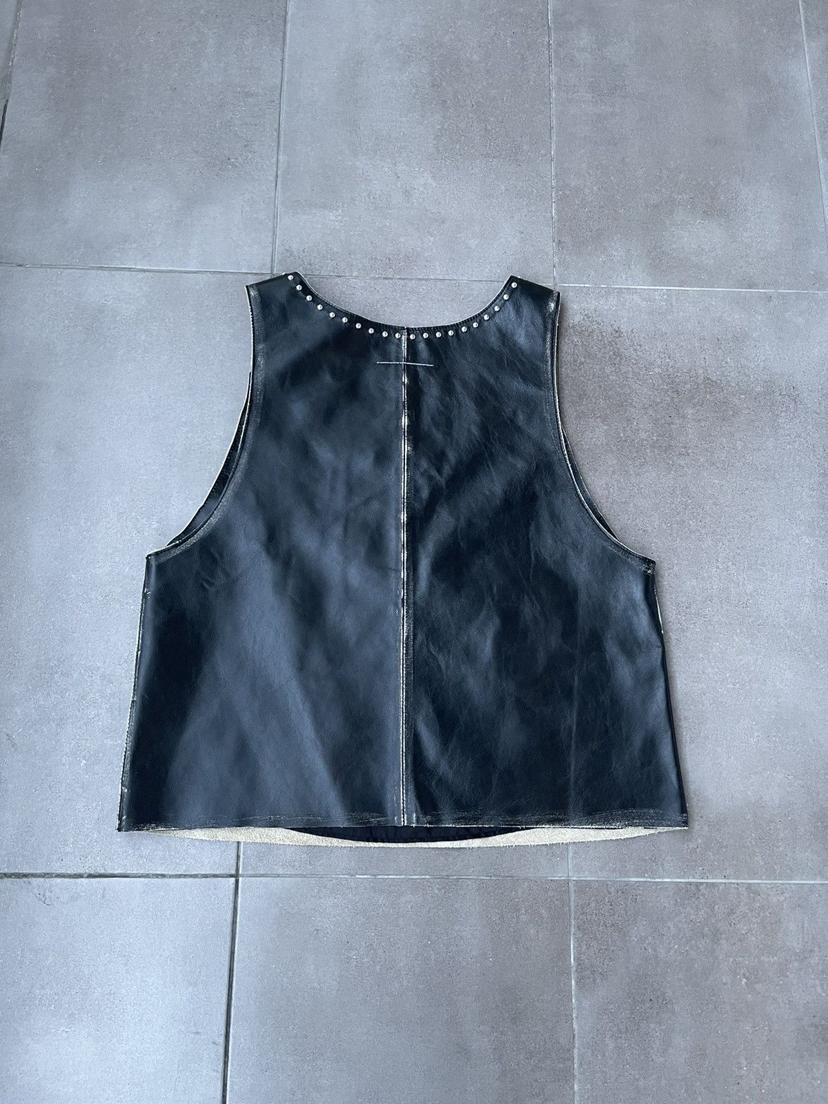Maison Margiela !DS! SS22 Maison Margiela Studded "SIX" Leather Vest Top Size M / US 6-8 / IT 42-44 - 12 Thumbnail