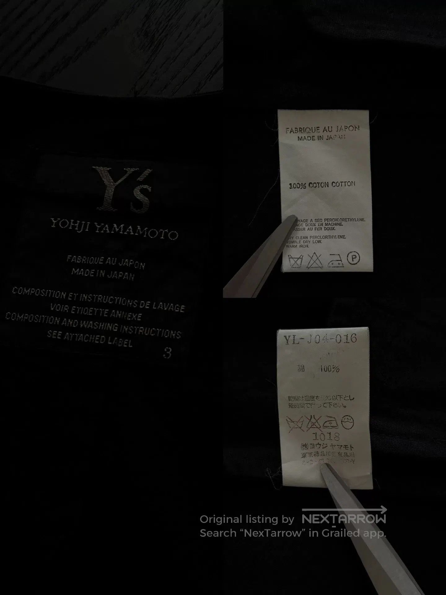 Y's Yohji Yamamoto Y's Minimalist Jacket. Size US L / EU 52-54 / 3 - 9 Thumbnail