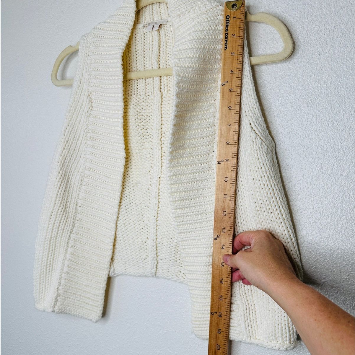 Theory Theory Ivory Cream Chunky Knit Cropped Sweater Vest Small Size S / US 4 / IT 40 - 10 Thumbnail