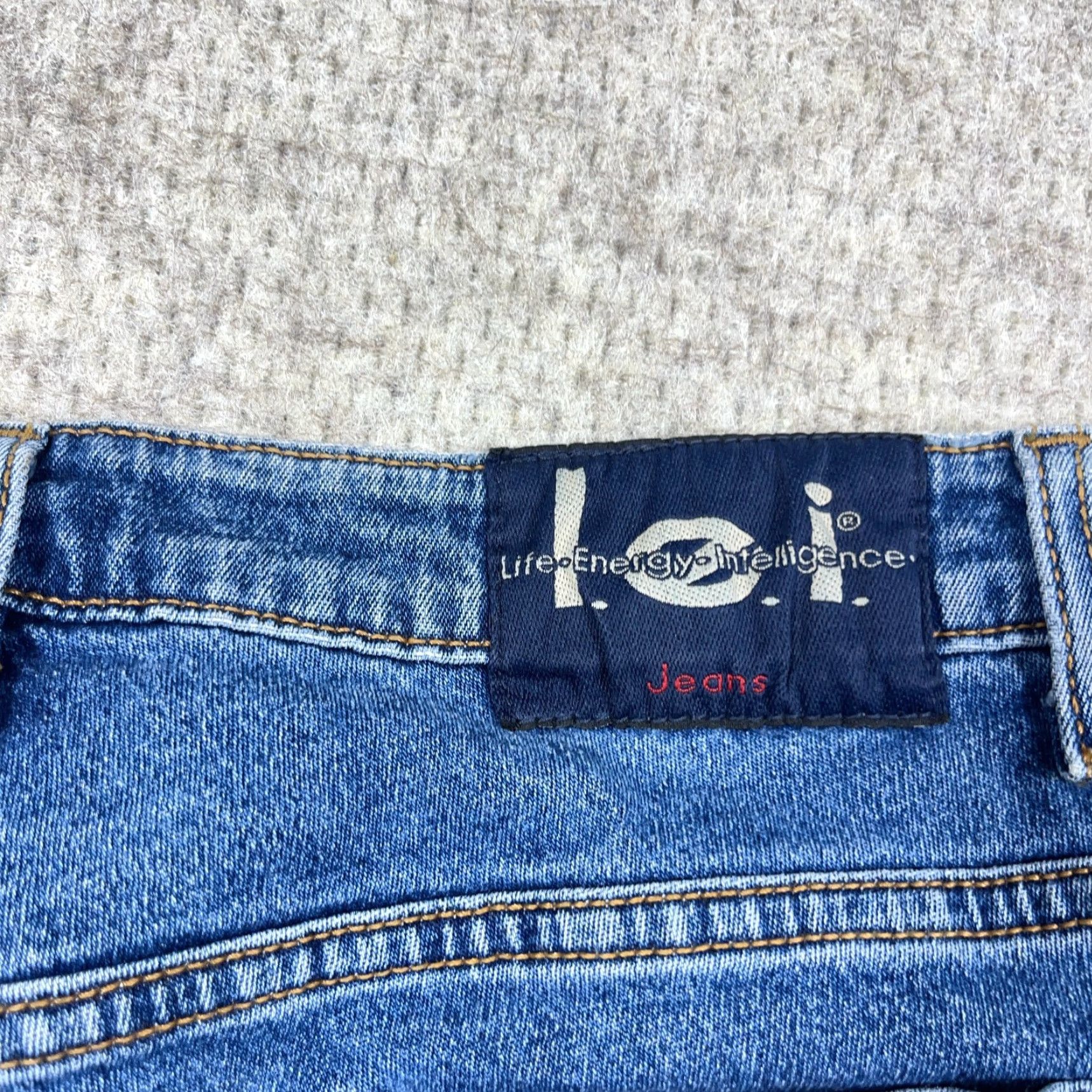 Vintage VINTAGE LEI Jeans Women Juniors 9 Flared Mid Rise Medium Wash Denim 5-Pocket Hipster Graffiti 80s 90s Modern Retro Size 30" / US 8 / IT 44 - 3 Thumbnail