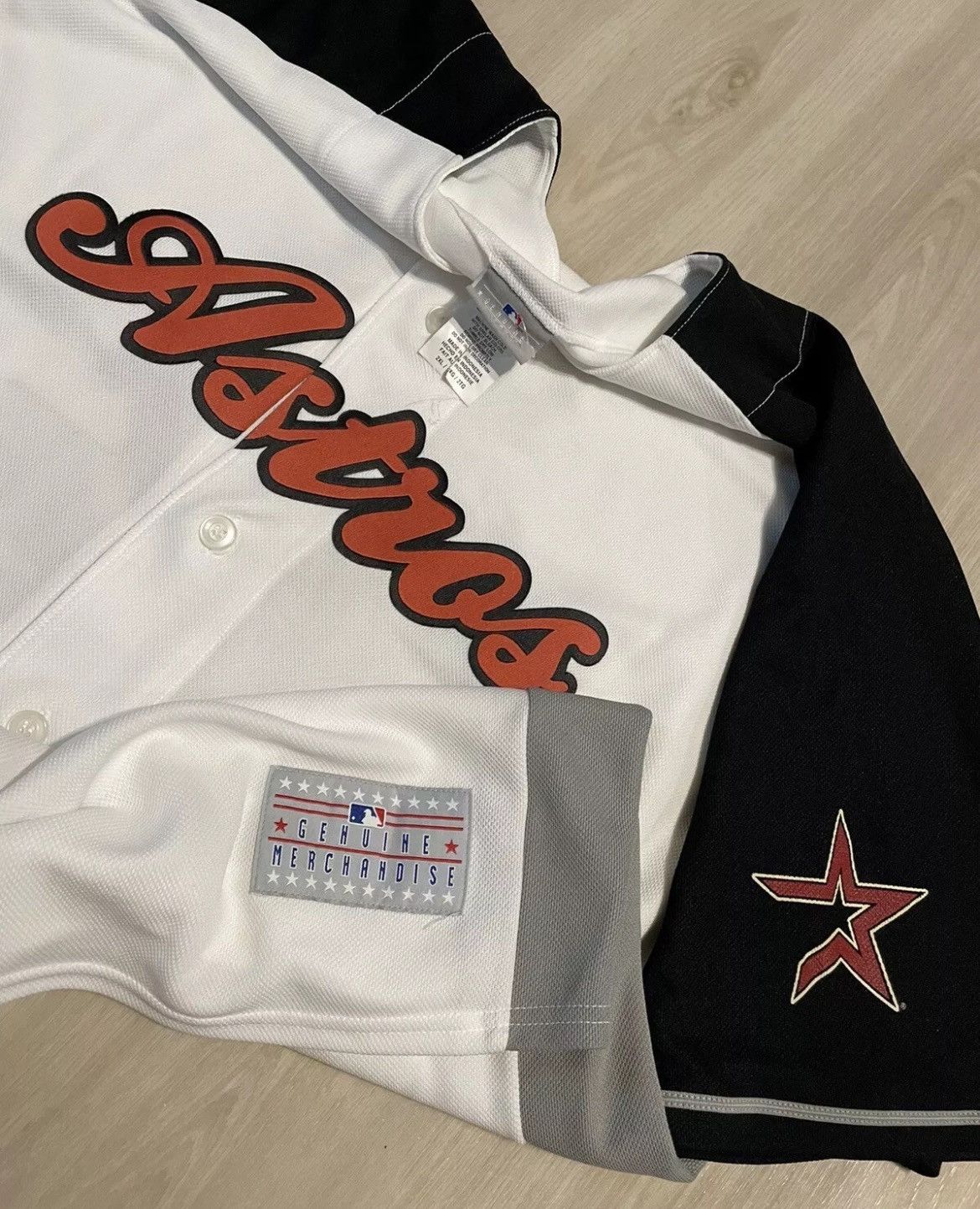 MLB × Vintage Vintage Houston Astros Carlos Lee Jersey Mens 2XL Size US XXL / EU 58 / 5 - 2 Thumbnail