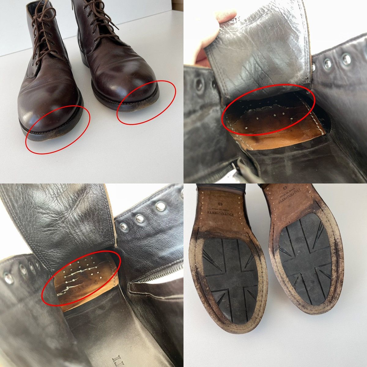 Pantanetti Pantanetti High Ankle Leather Zip Boots Brown Made in Italy Size US 12 / EU 45 - 14 Thumbnail