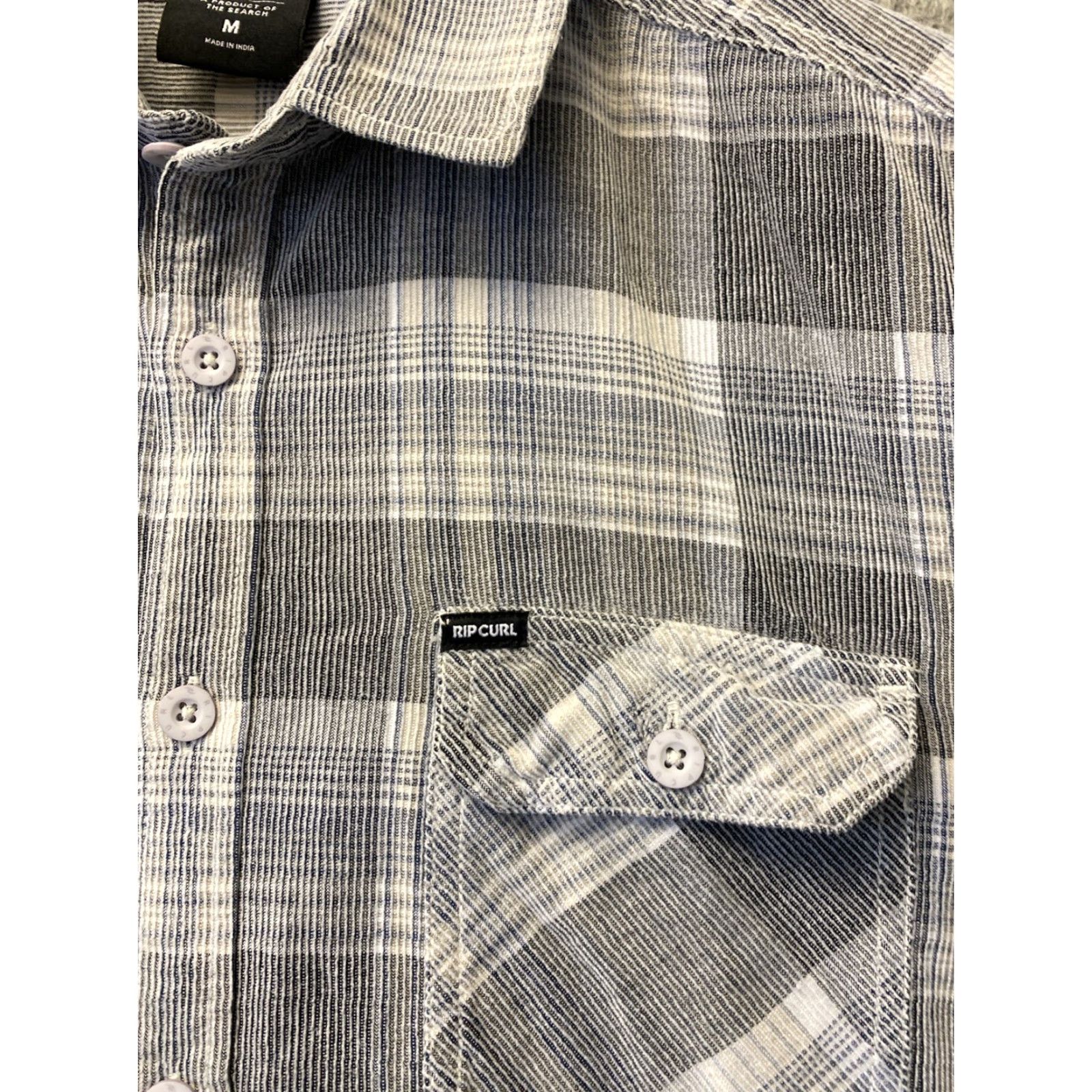 Rip Curl VINTAGE Rip Curl Shirt Corduroy Plaid Mens M Gray Long Sleeve Button-Up 90s Mens Size US M / EU 48-50 / 2 - 4 Thumbnail