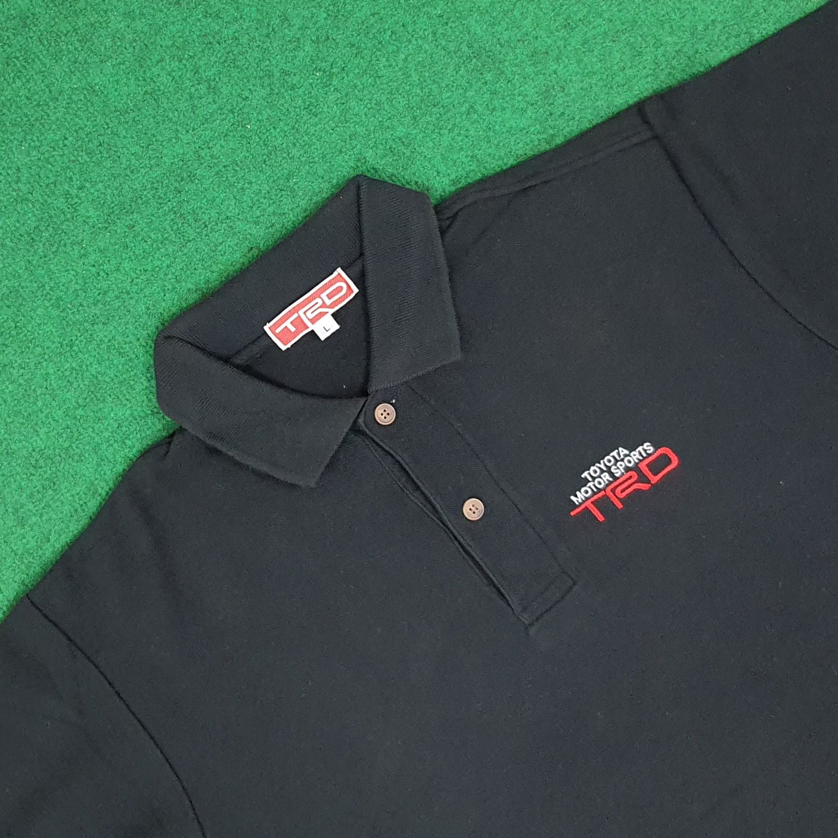 Japanese Brand × Vintage Vintage TRD Toyota Motor Sports Racing Polo Shirt Size US L / EU 52-54 / 3 - 4 Thumbnail