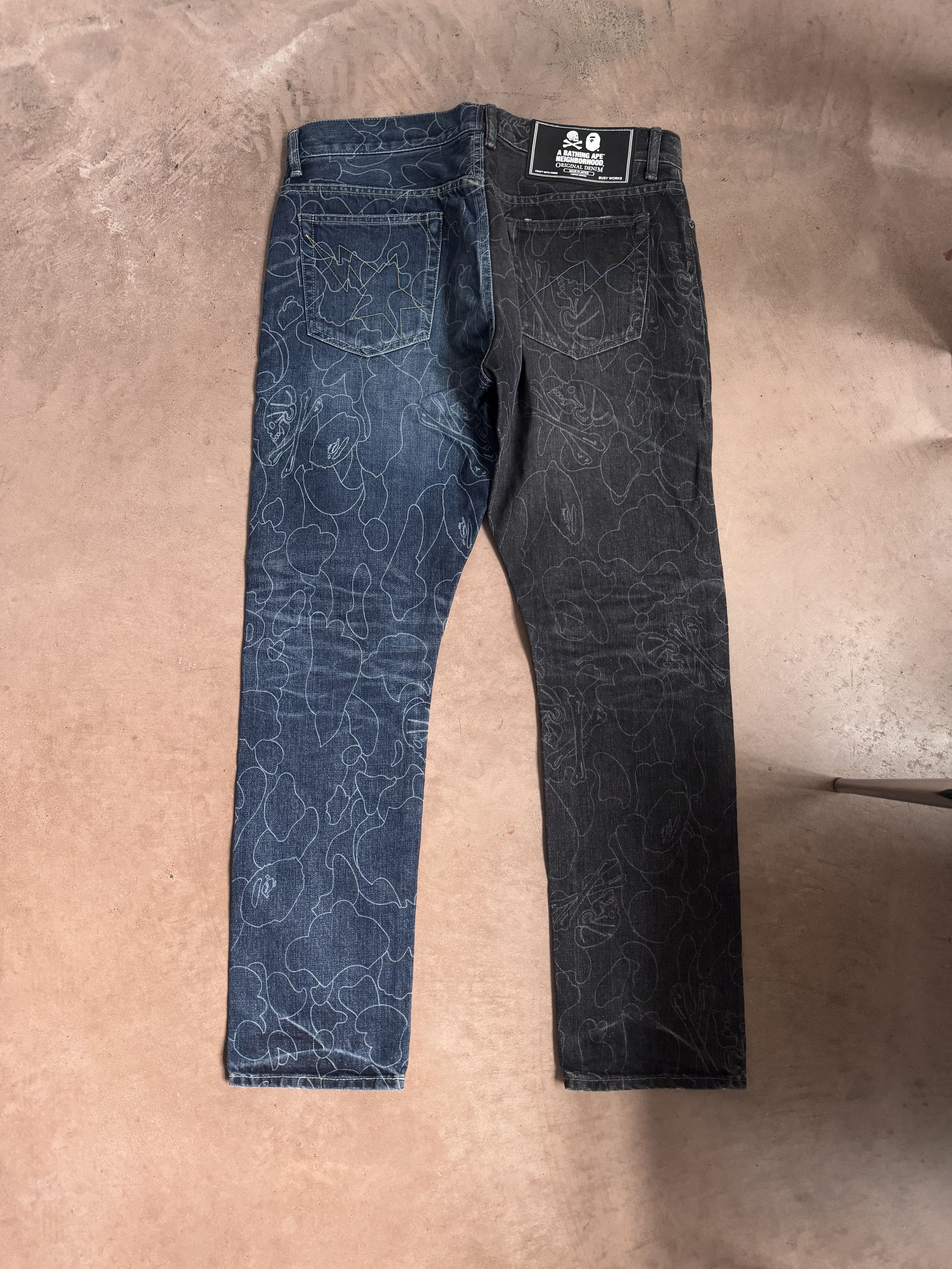 Bape × Neighborhood Bape x Neighborhood DP Jeans Size L 36 Size US 36 / EU 52 - 2 Thumbnail