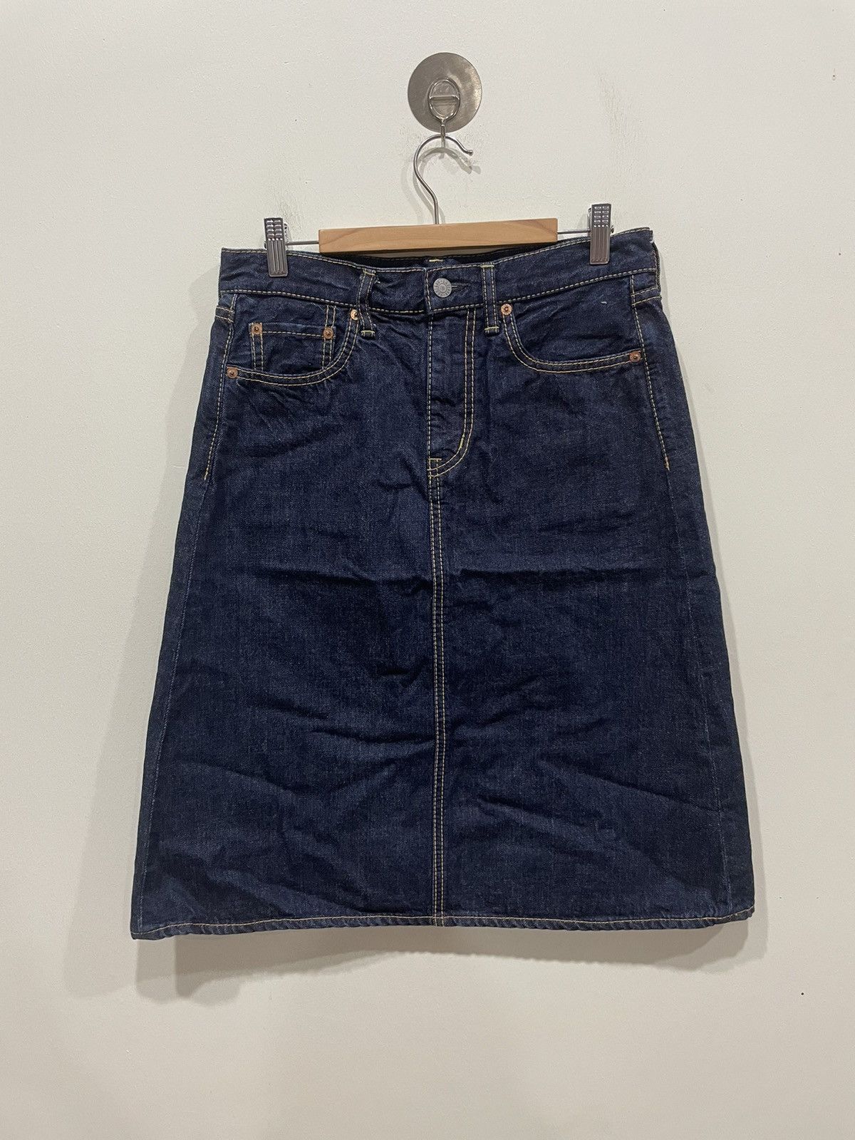 OMNIGOD Omnigod Denim Mini Skirt Size 30" / US 8 / IT 44 - 1 Thumbnail
