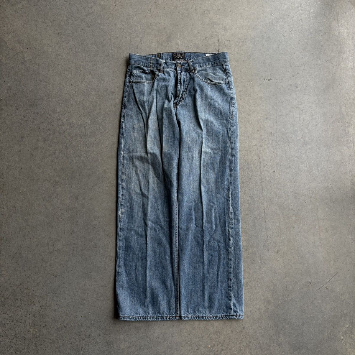 Fox Racing Vintage Y2K Fox Duster Racing Jeans Blue Denim 32x32 Skater Size US 32 / EU 48 - 9 Thumbnail