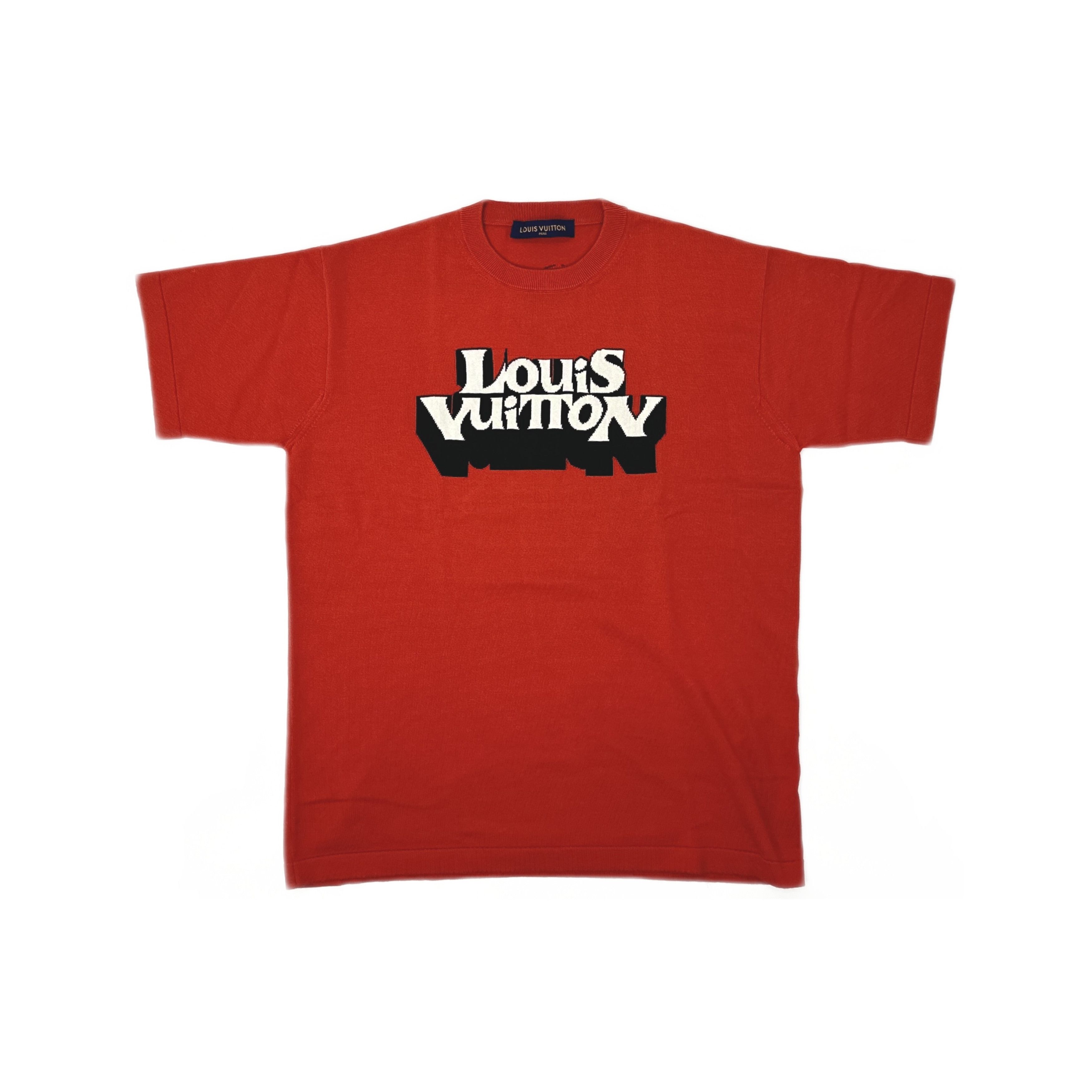 Louis Vuitton Louis Vuitton Logo T-Shirt Red Size M Size US M / EU 48-50 / 2 - 1 Thumbnail