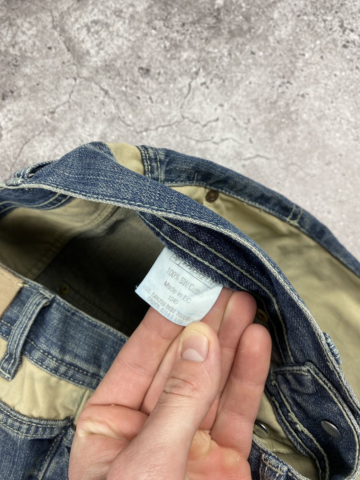 Designer × Japanese Brand Mongul “Two Face” Denim Corduroy Kapital Style Flare Jeans Size US 31 - 10 Thumbnail