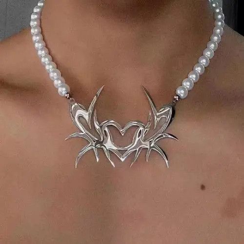 Jewelry Fashion Pearl Chains Choker Collar Punk Size ONE SIZE - 1 Thumbnail