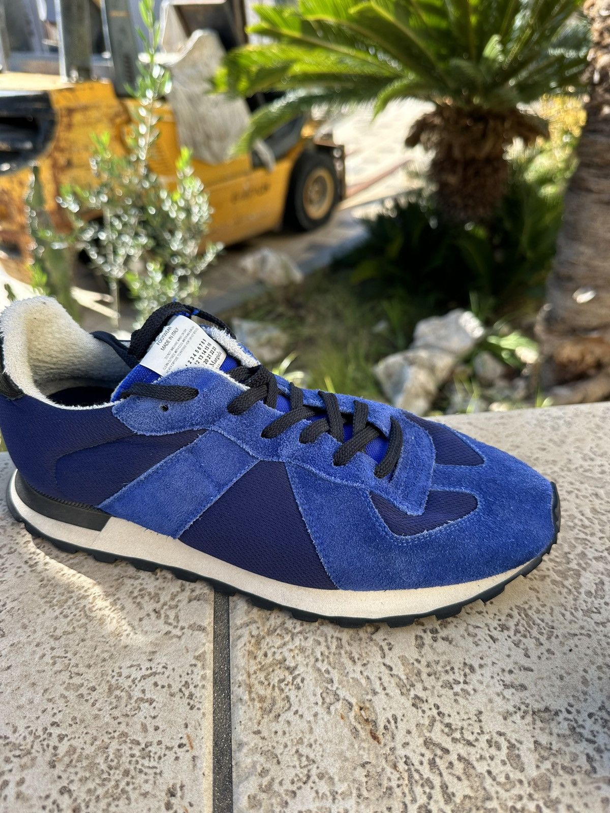Maison Margiela Maison Margiela Replica Runner Sneakers Shoes Blue 43 size Size US 10 / EU 43 - 3 Thumbnail