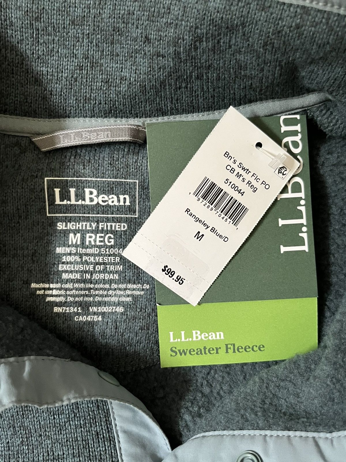 L.L. Bean L.L.Bean Sweater Fleece Pullover, Colorblock, Size: Medium Size US M / EU 48-50 / 2 - 3 Thumbnail