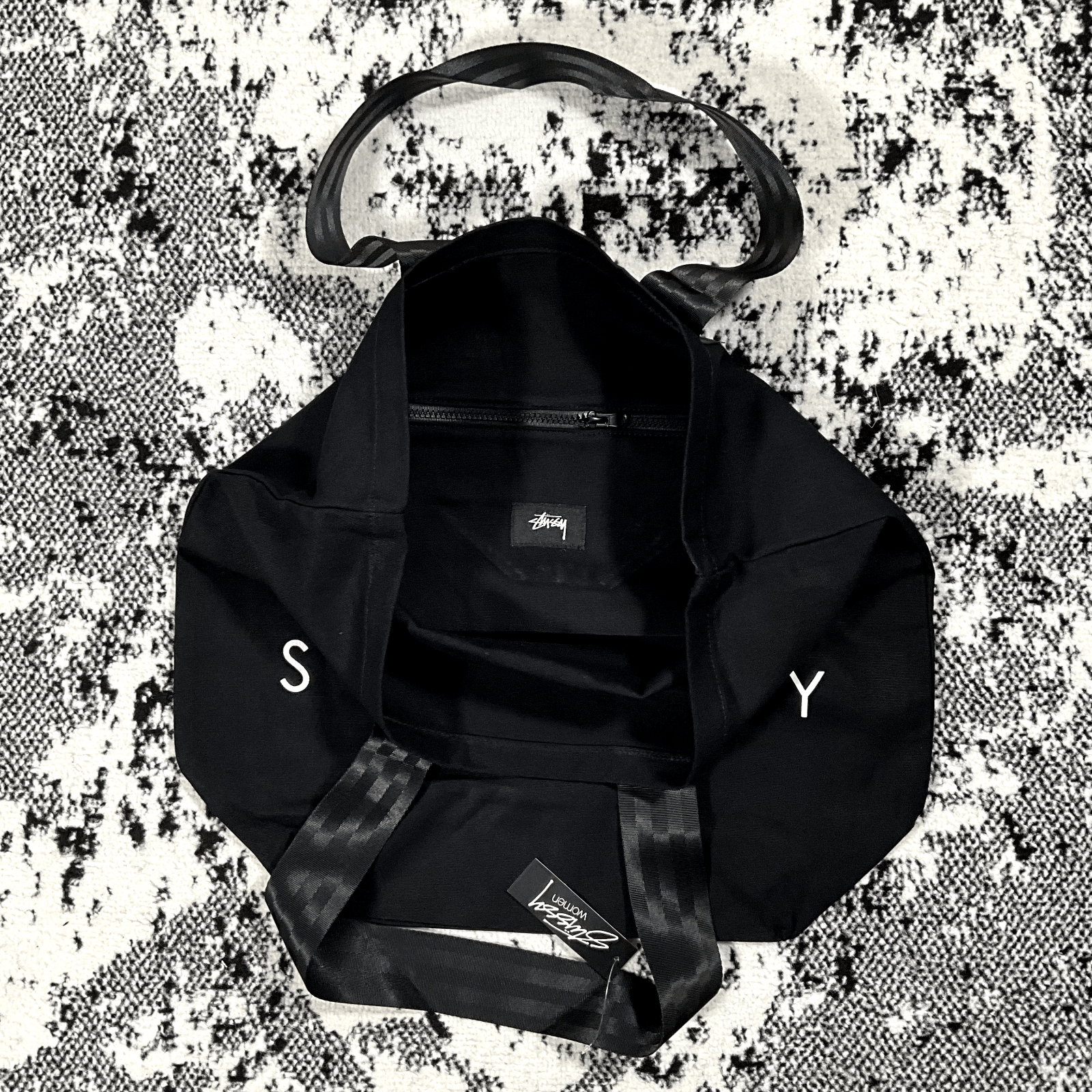Other STUSSY CANVAS TOTE BAG IN BLACK Size ONE SIZE - 2 Thumbnail