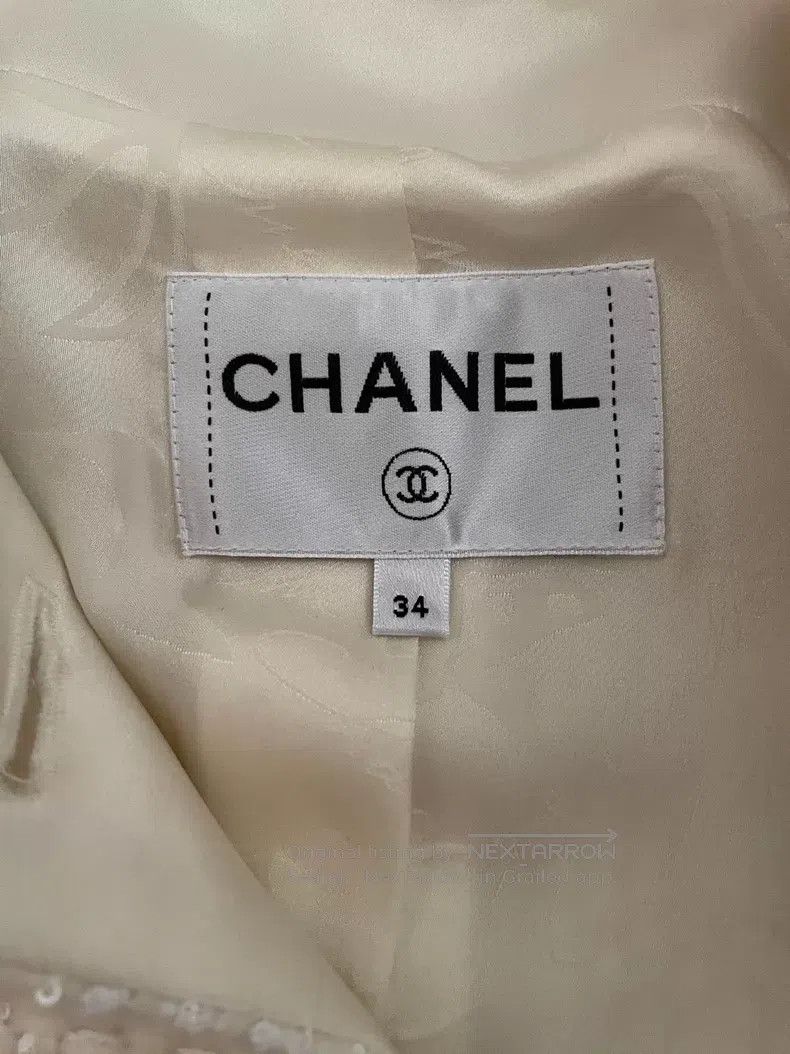 Chanel Chanel Hamburg Series High-end Handicraft Pearl Coat Size XXS / US 00 / IT 34 - 7 Thumbnail