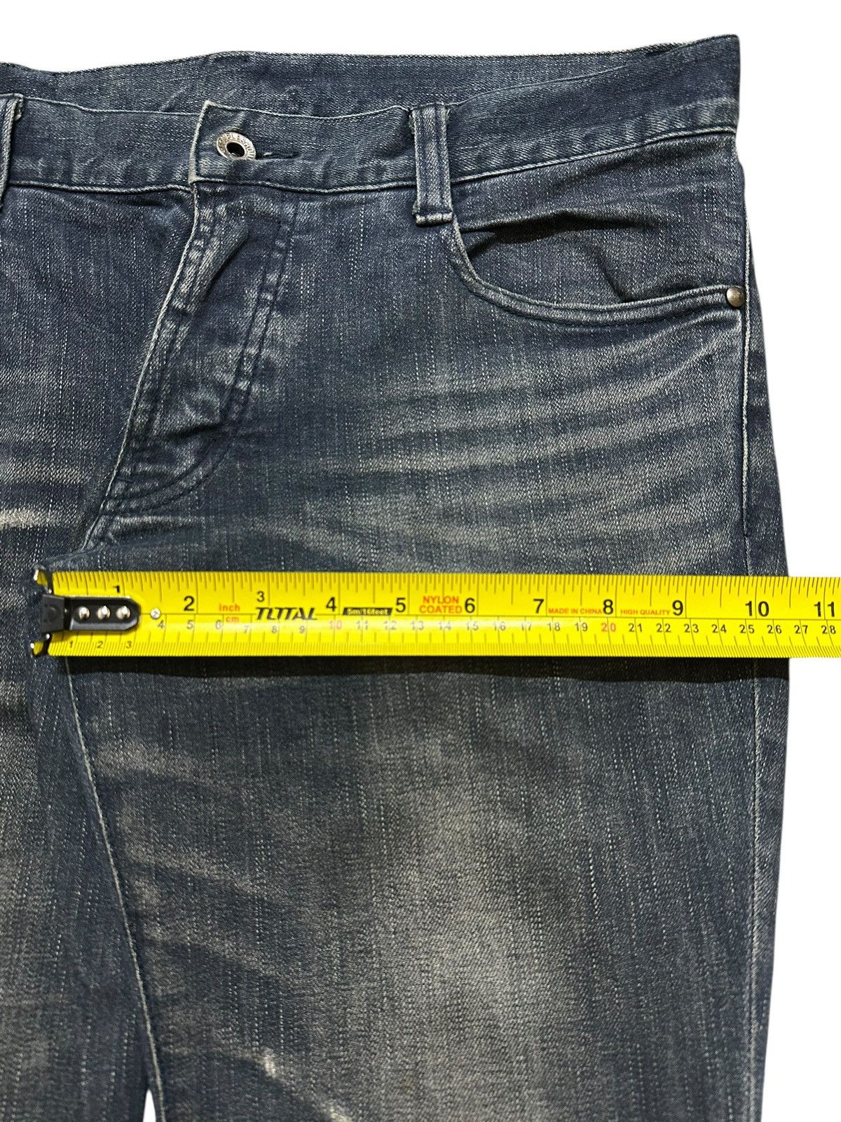 5351 POUR LES HOMMES Vintage Japan 5351 Pour Les Homme Fade Wash Bootcut Wide Leg Size US 33 - 18 Thumbnail