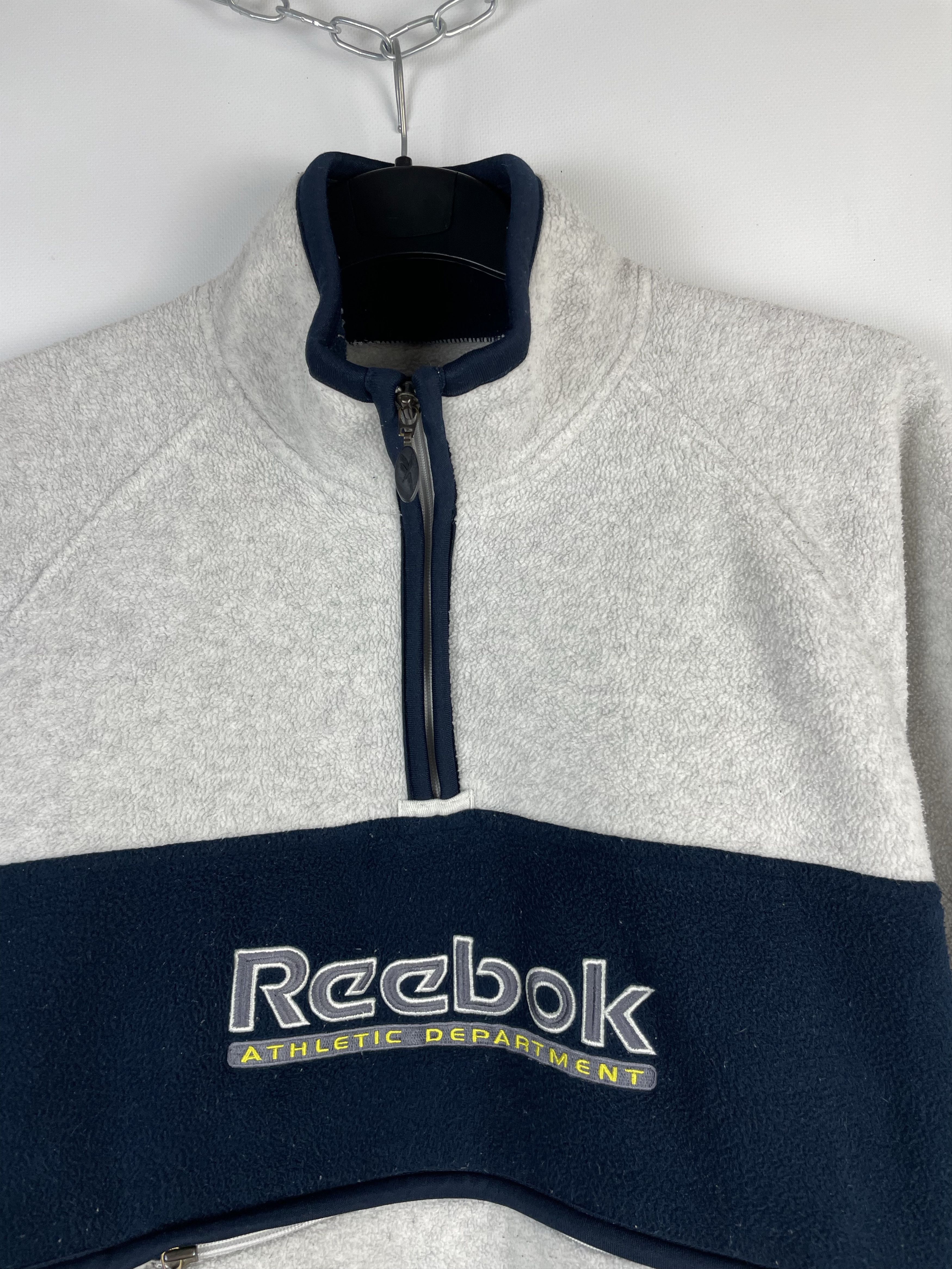 Reebok Vintage 90s Reebok Fleece sweatshirt zip Size US S / EU 44-46 / 1 - 4 Thumbnail