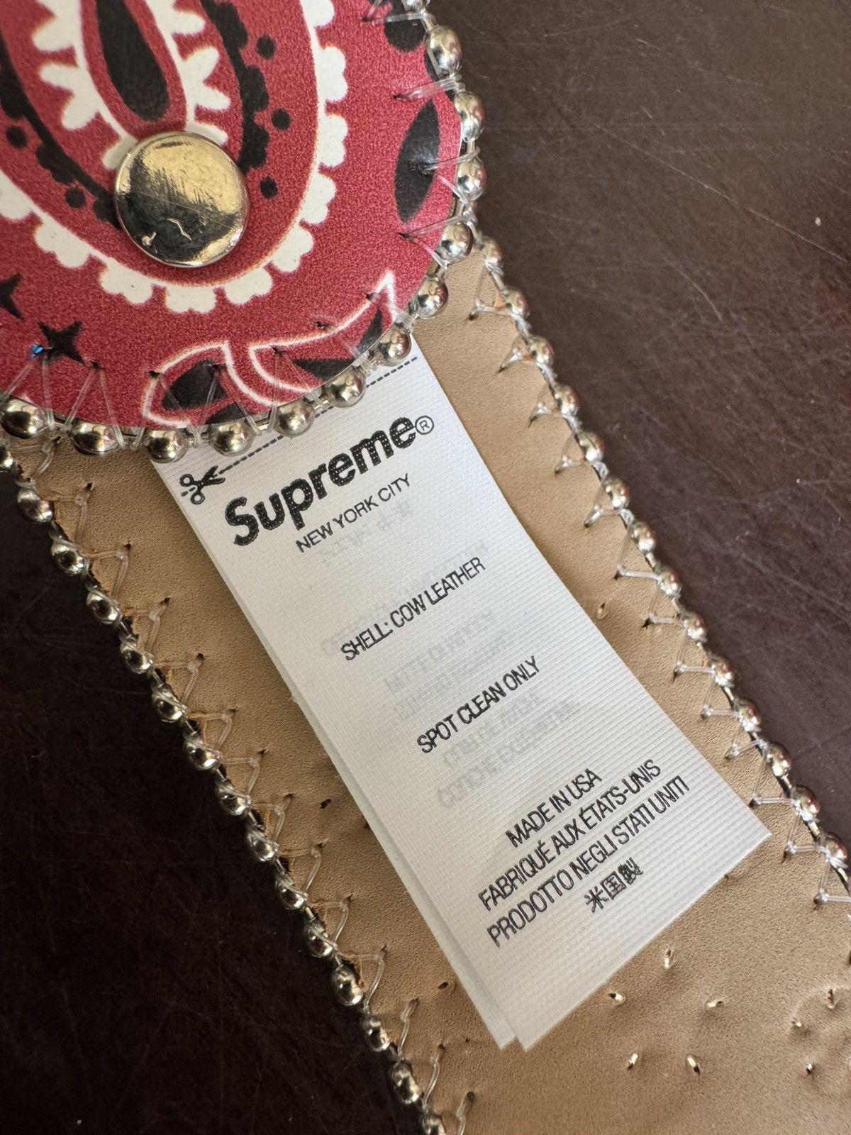 B.B. Simon × Supreme Supreme B.B. Simon Bandana Belt Red Medium Size ONE SIZE - 4 Thumbnail