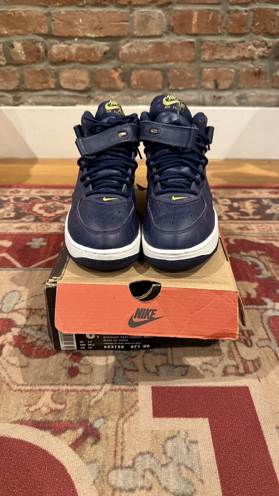 Nike Air Force 1 Mid SC (BG) “Jewel Midnight Navy” Size 6 Size US 6 / EU 39 - 2 Thumbnail