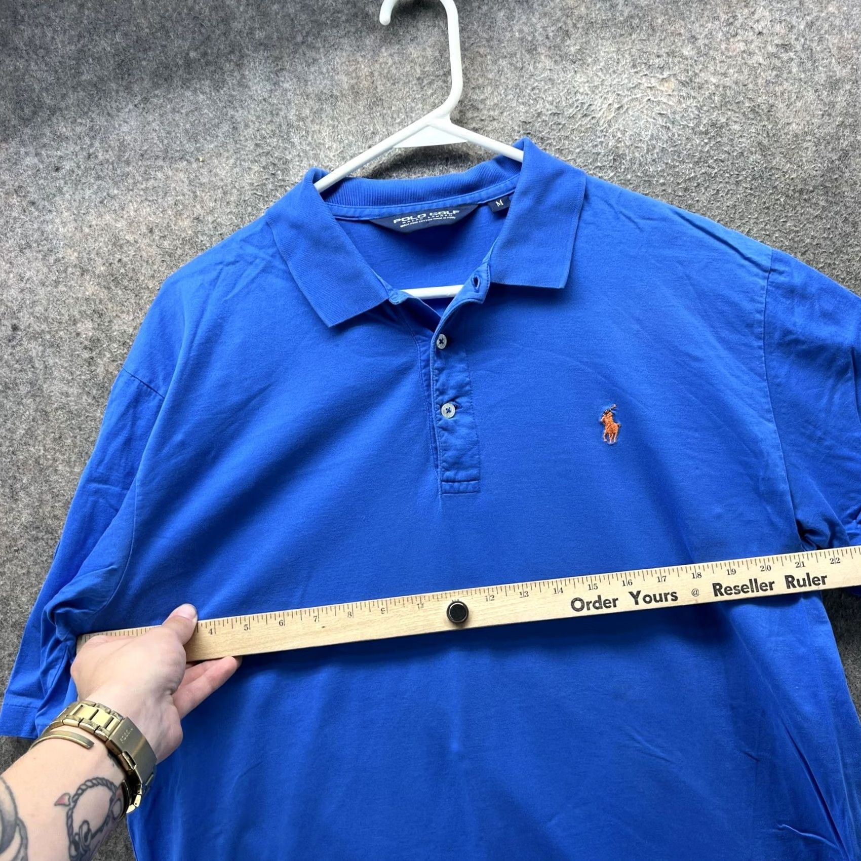 Polo Ralph Lauren Polo Ralph Lauren Polo Shirt Mens Medium Blue Pima Cotton Pony Logo Golf Casual Size US M / EU 48-50 / 2 - 5 Thumbnail
