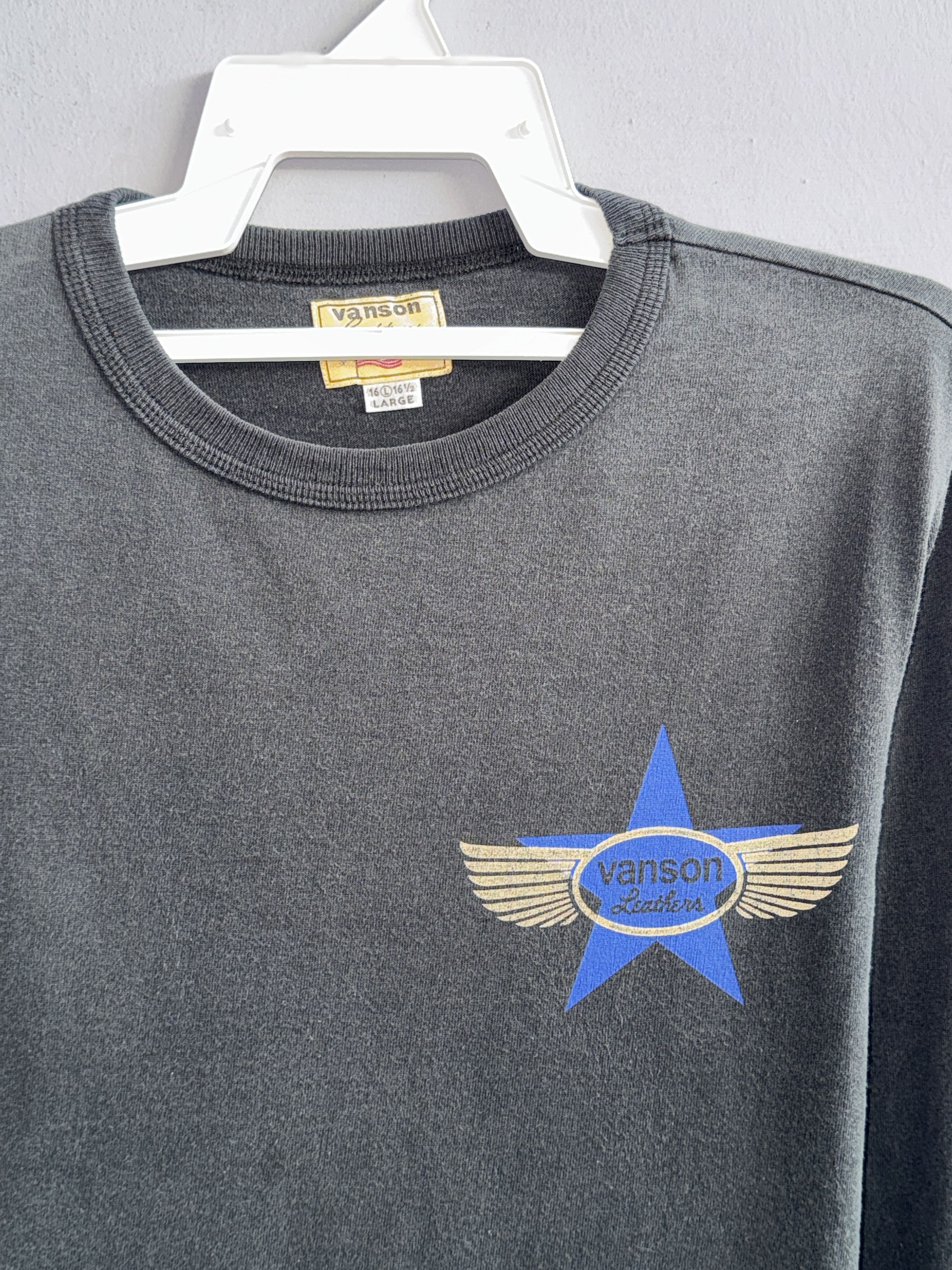 Vanson Leathers Vanson Leathers Long Sleeve Motorcycle T-Shirt Size US L / EU 52-54 / 3 - 3 Thumbnail