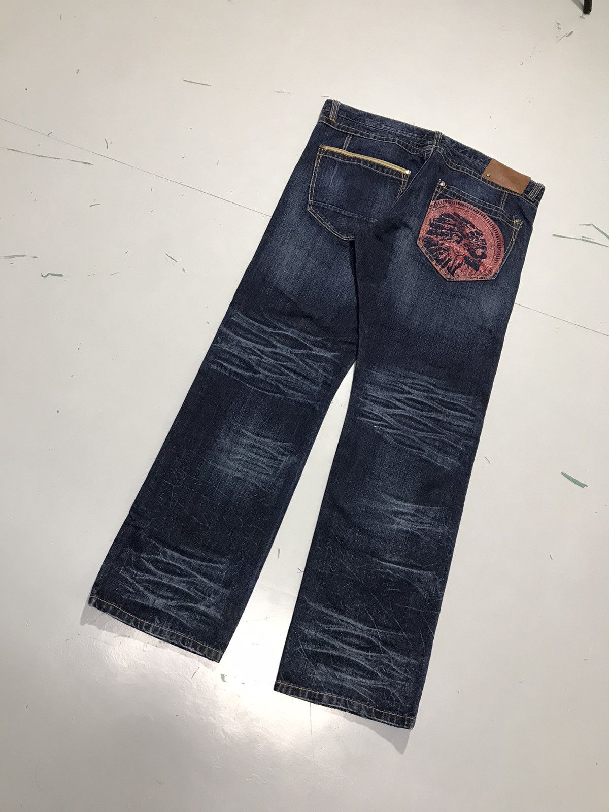 JNCO Vintage heritage america embroidered denim Size US 42 / EU 58 - 10 Thumbnail