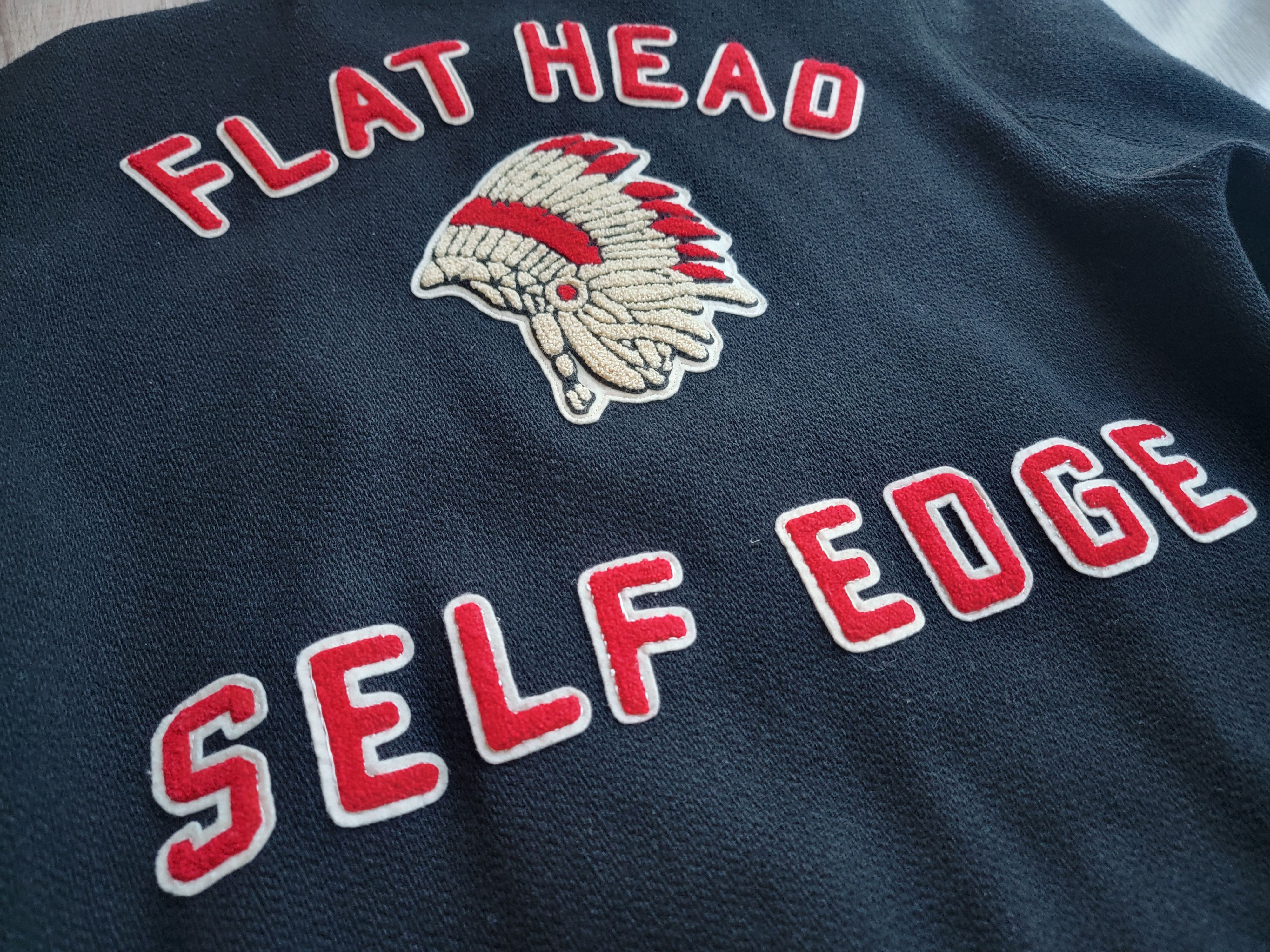 The Flat Head THE FLAT HEAD Varsity Bomber Jacket Wool Leather Size US S / EU 44-46 / 1 - 3 Thumbnail