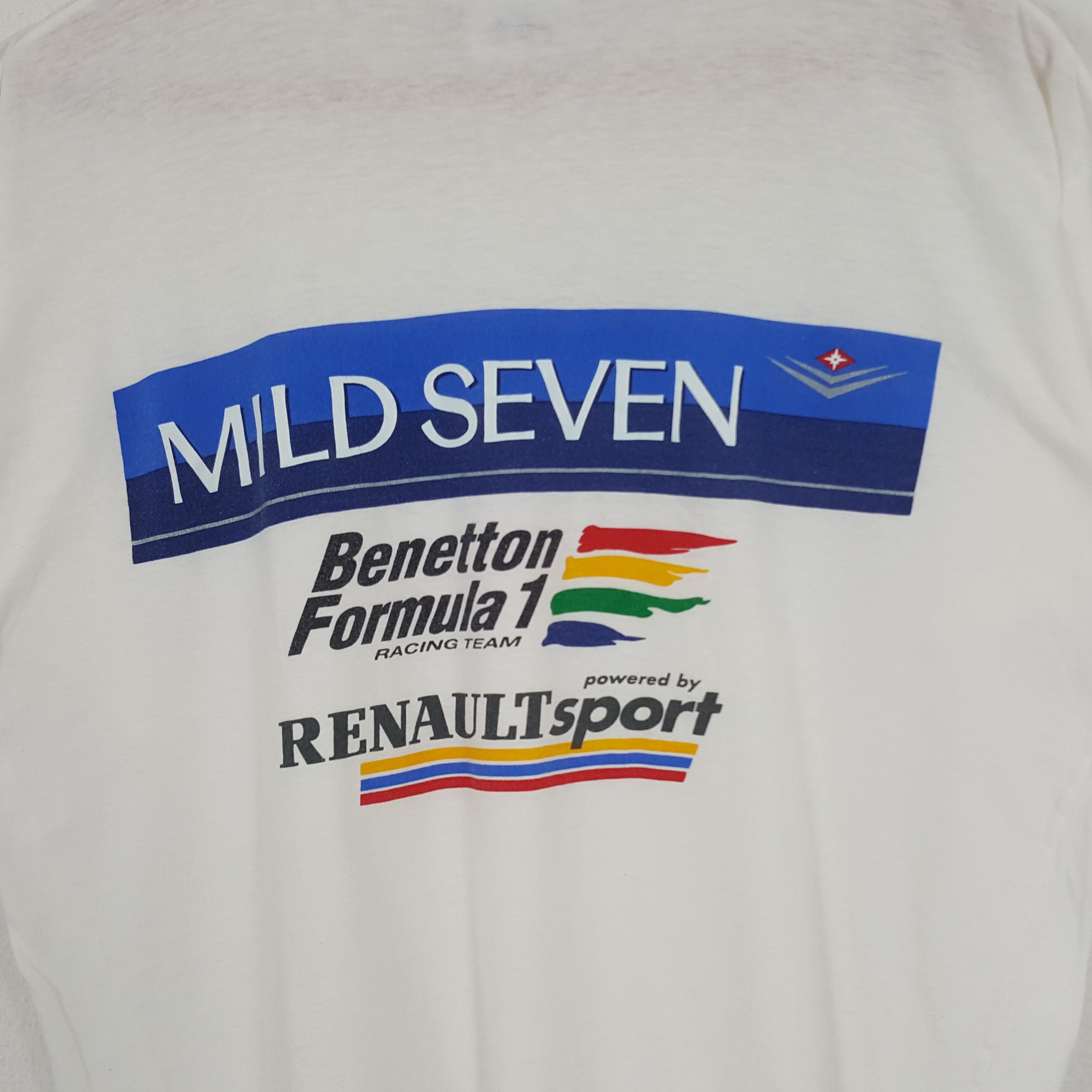Benetton × Vintage Vintage Benetton Formula 1 Racing Team Motorsports Tshirt Size US M / EU 48-50 / 2 - 2 Thumbnail