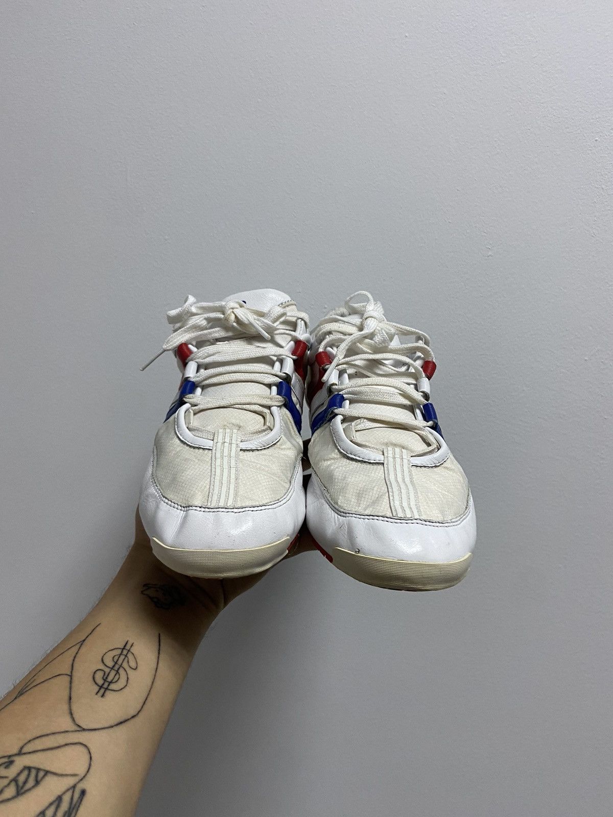 Vintage × Y-3 × Yohji Yamamoto Y 3 Yohji Yamamoto Vintage Leather Sneakers France Japanese Size US 8.5 / EU 41-42 - 3 Thumbnail