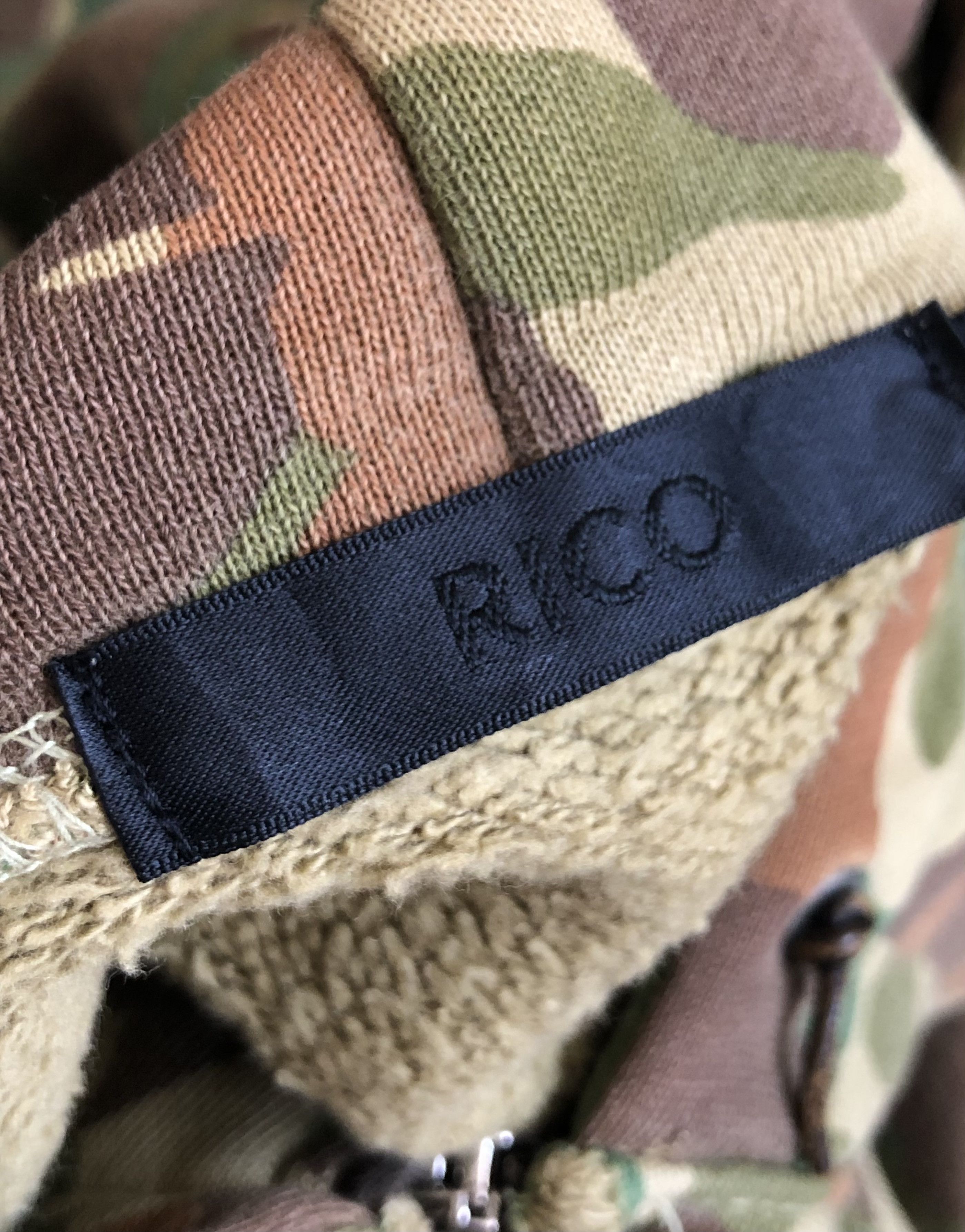 Japanese Brand RARE🔥JAPAN’S RICO FROGSKIN CAMO RIRI ZIPPER HOODIE Size US L / EU 52-54 / 3 - 11 Thumbnail
