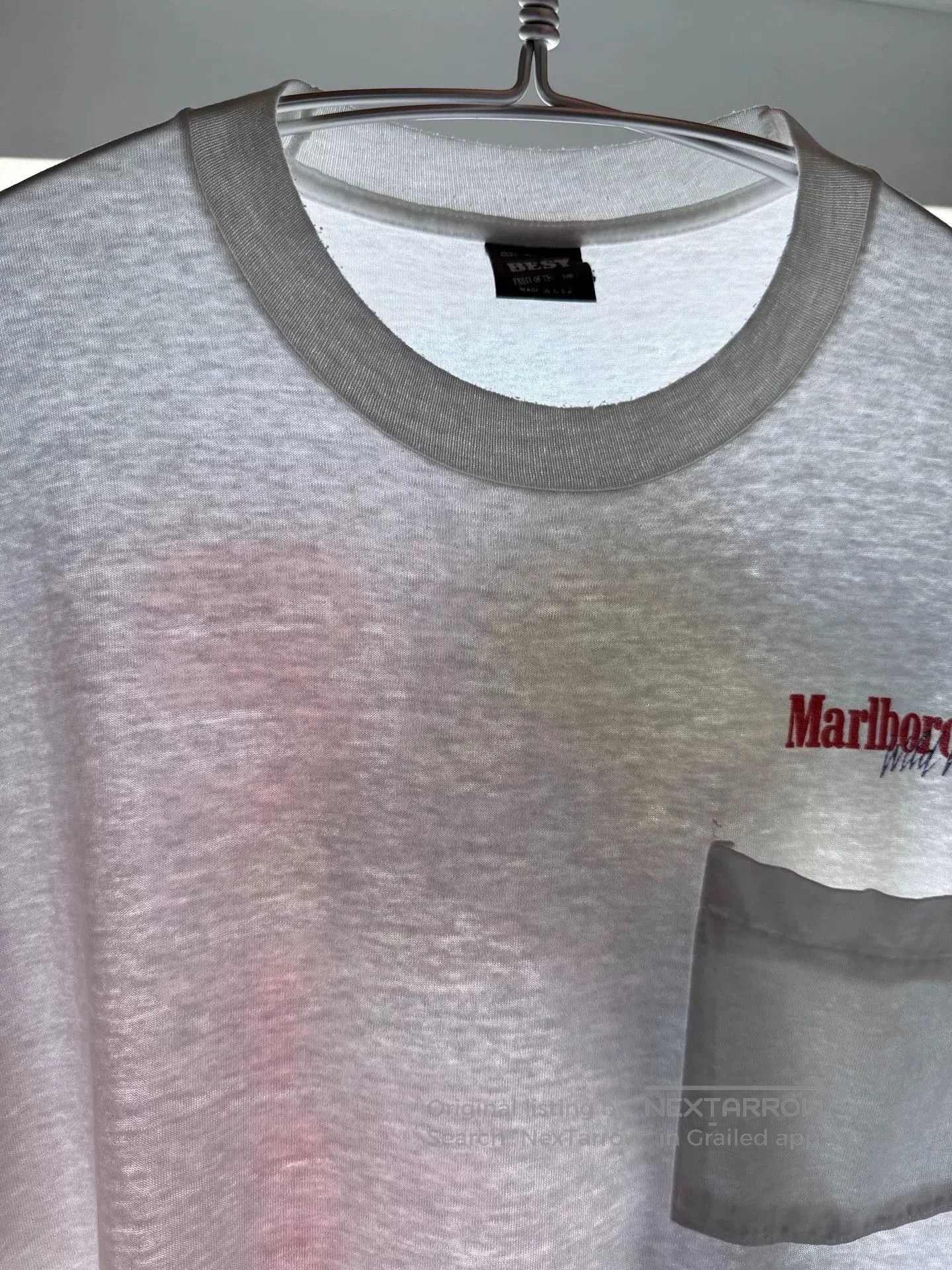 Vintage Vintage 90s Marlboro Cowboy Graphic Tee. Size US XL / EU 56 / 4 - 7 Thumbnail