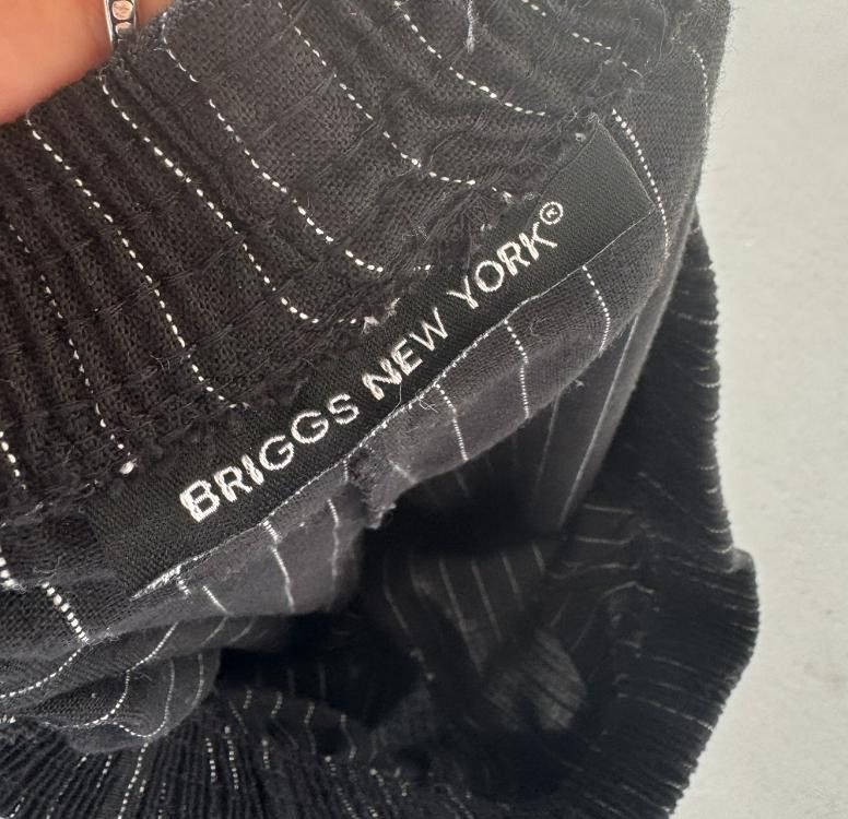 Designer Briggs New York Pin Stripe Pant Size 32" / US 10 / IT 46 - 2 Thumbnail